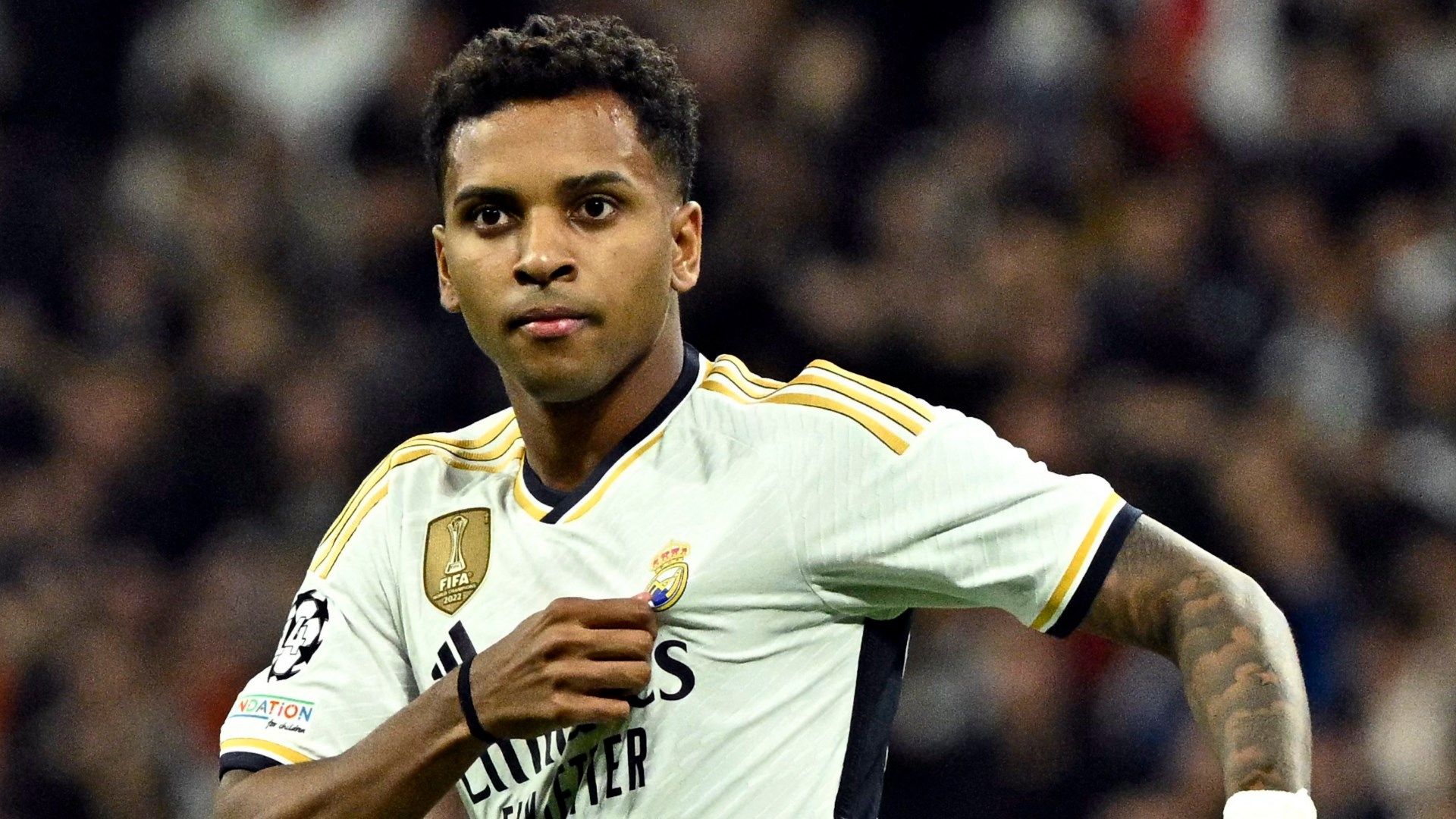 Rodrygo celebrates Real Madrid Napoli 2023-24 Champions League