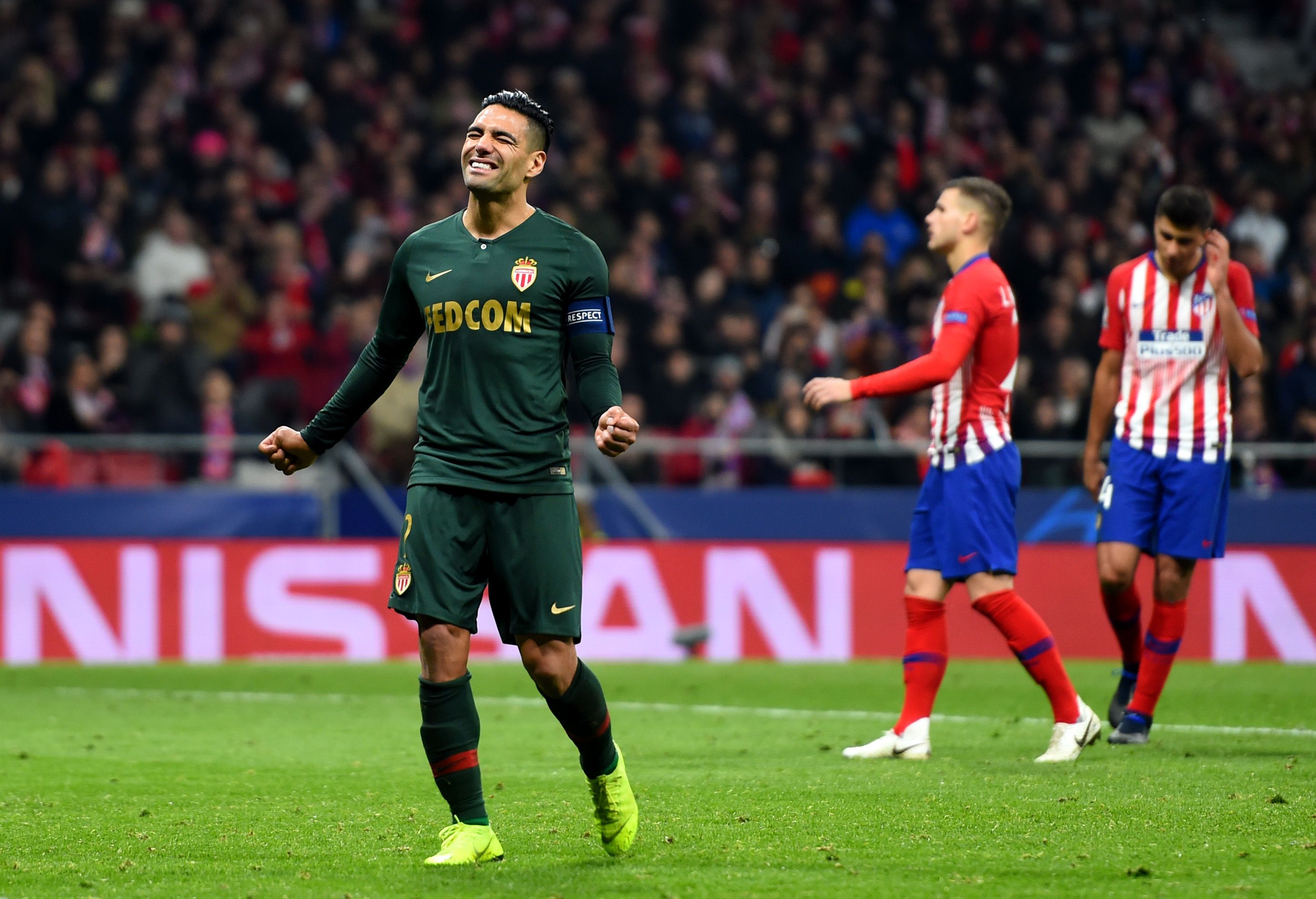 Radamel Falcao García Monaco vs Atlético Madrid Champions League 2018