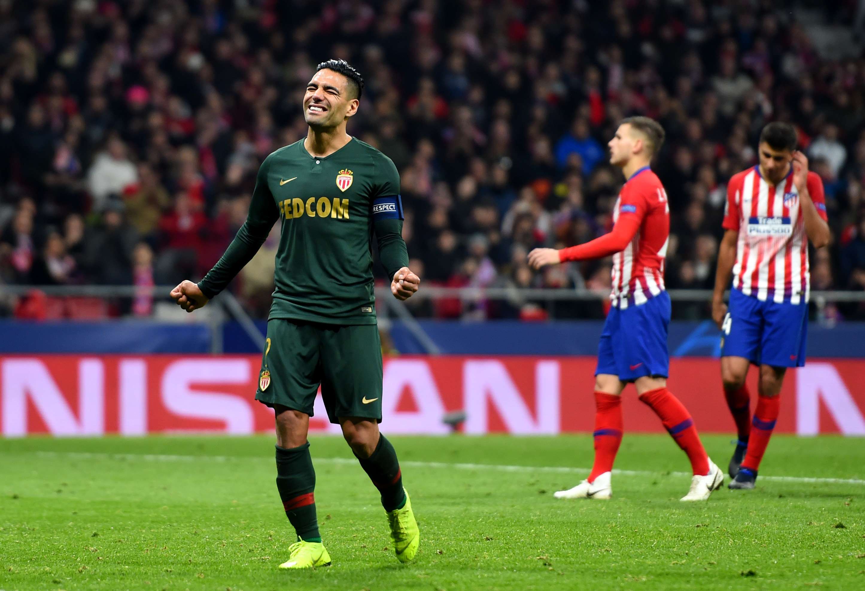 Radamel Falcao García Monaco vs Atlético Madrid Champions League 2018