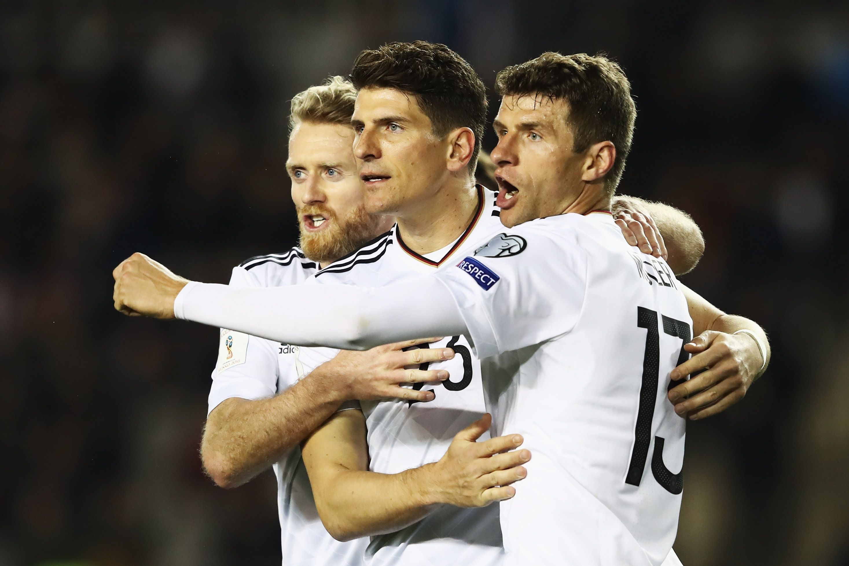 Andre Schürrle Thomas Müller Mario Gomez Deutschland DFB Germany