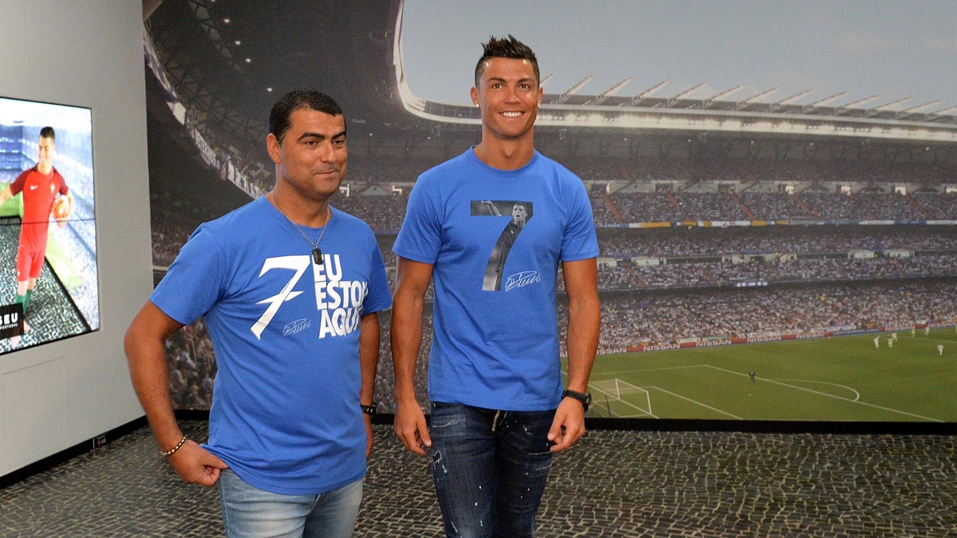 Cristiano Ronaldo and brother  Hugo Dinarte Aveiro