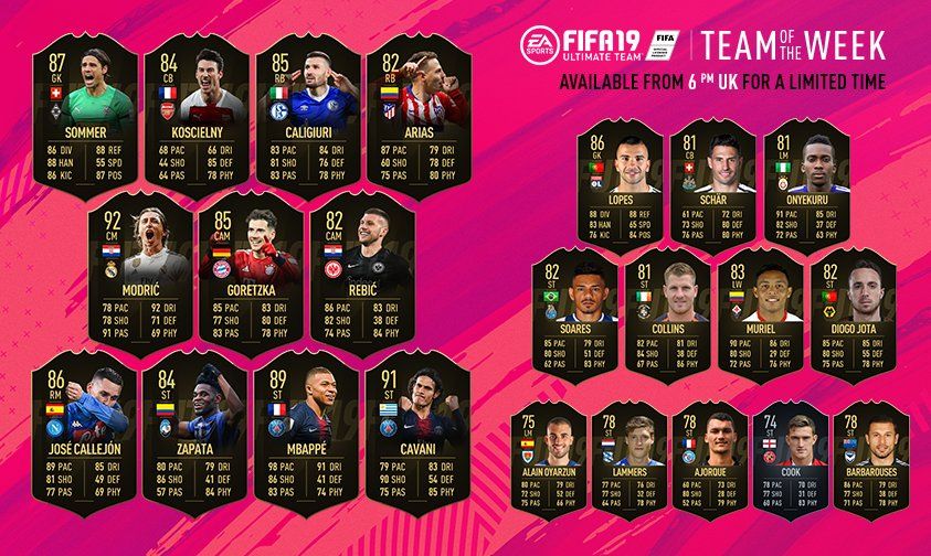 TOTW 19 FIFA19