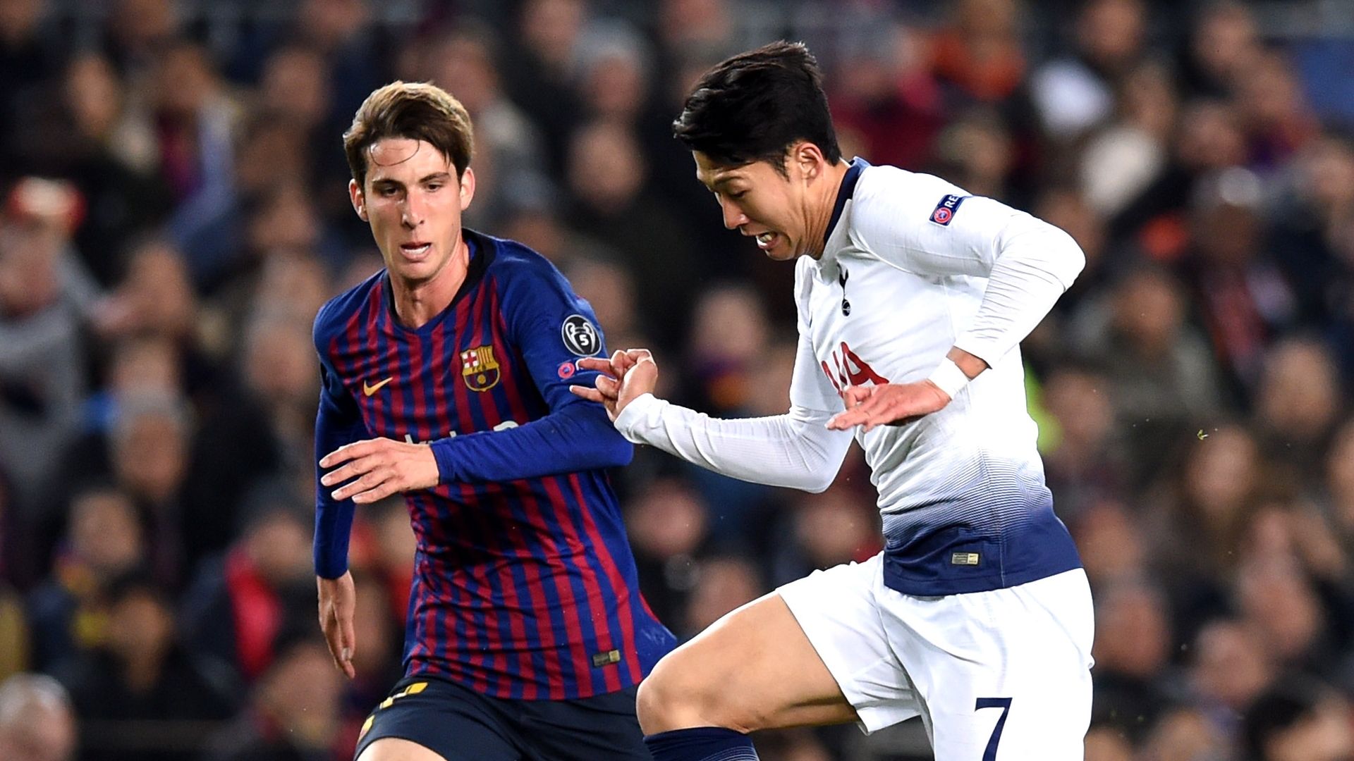 Juan Miranda, Barcelona, Son Heung-min, Tottenham