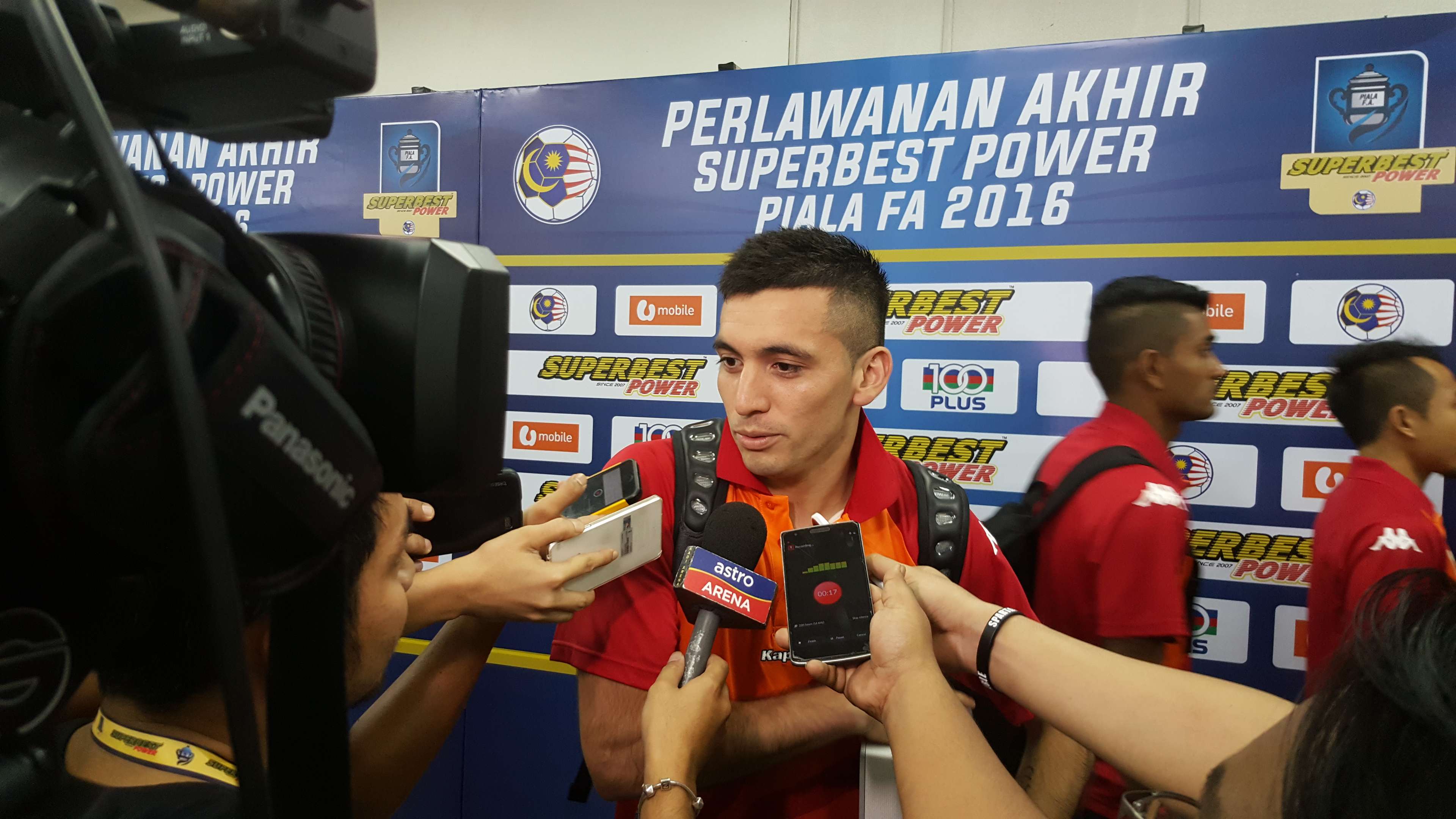 PKNS' Gabriel Guerra after their FA Cup final match