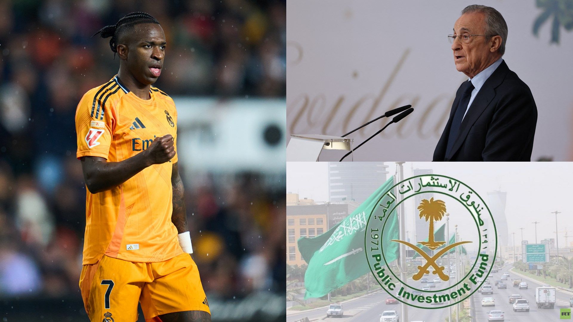 Vinicius Junior - Florentino Perez - Public Investment Fund