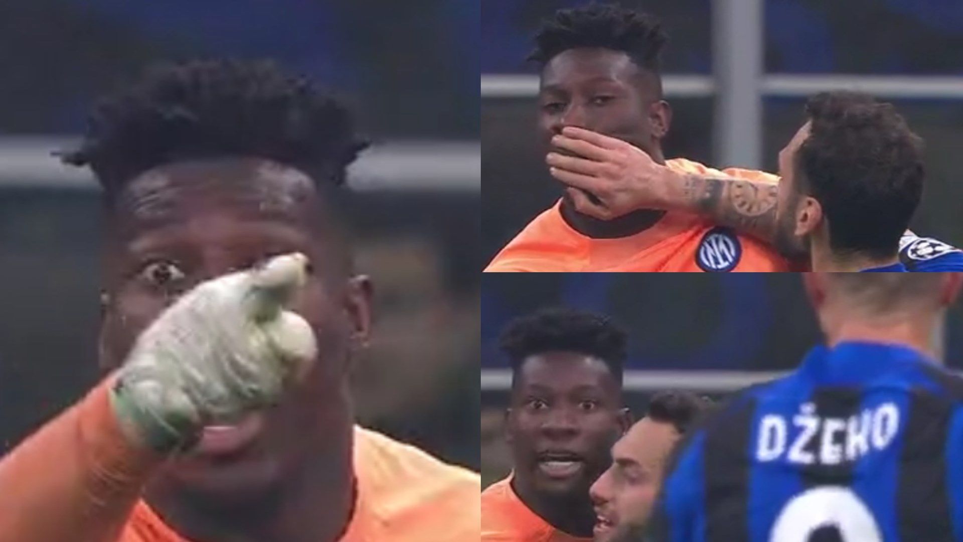 Onana Dzeko Inter Porto Champions League