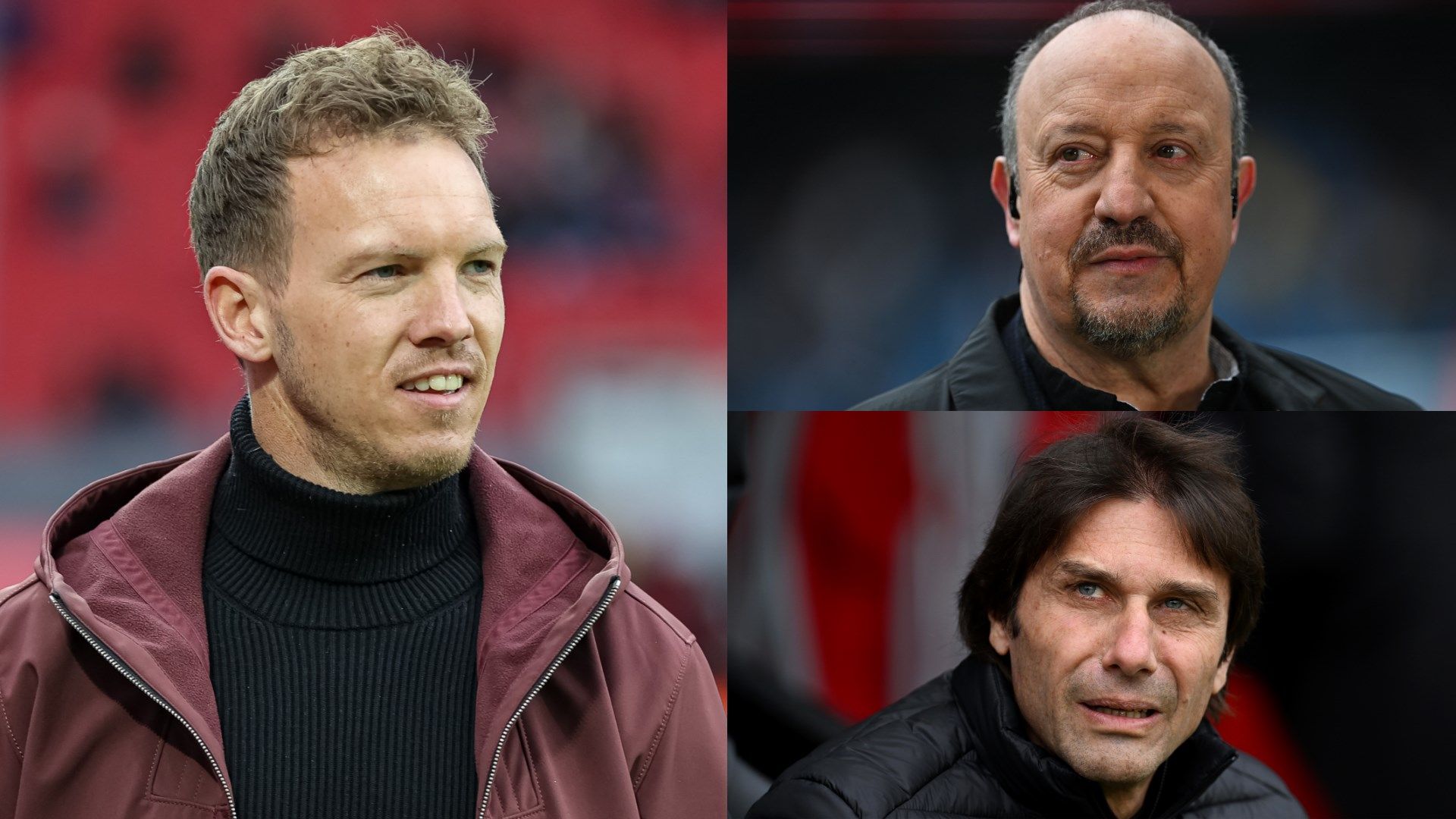 Julian Nagelsmann Rafa Benitez Antonio Conte Napoli GFX