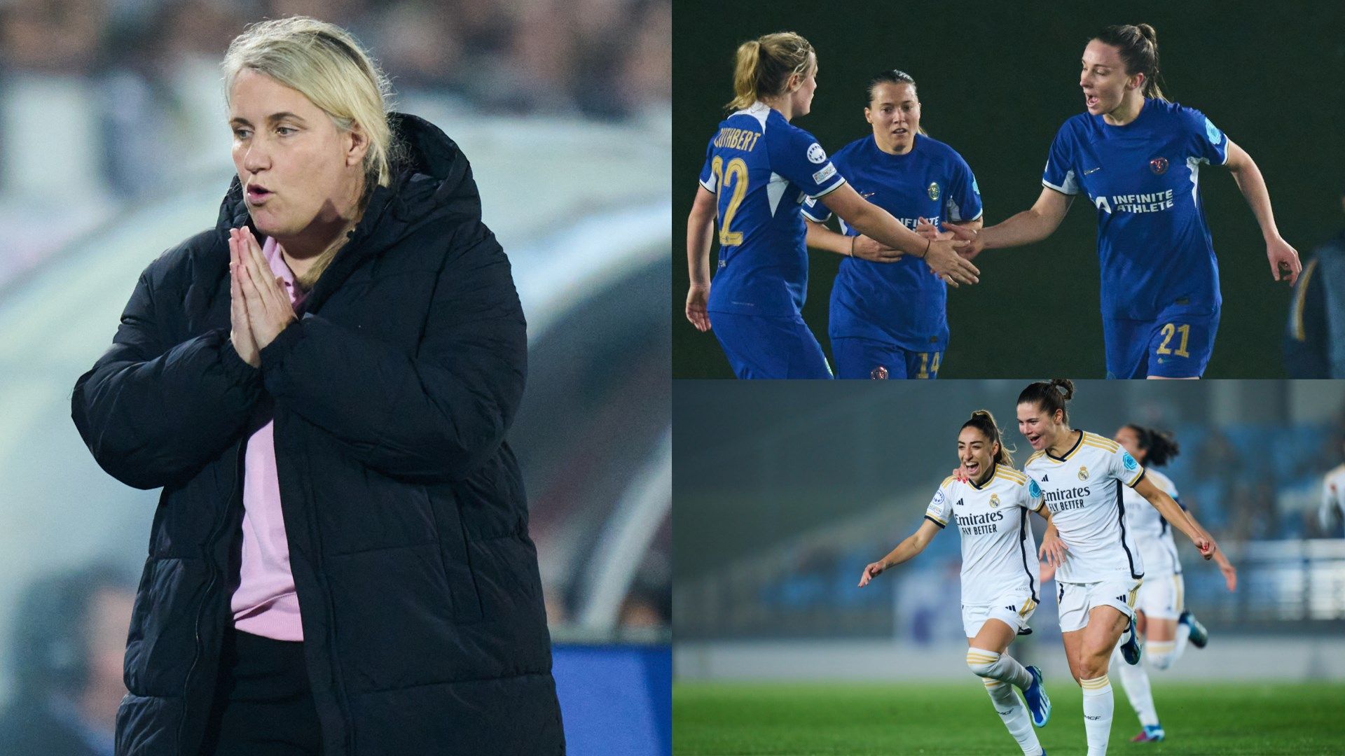 Chelsea Real Madrid UWCL composite