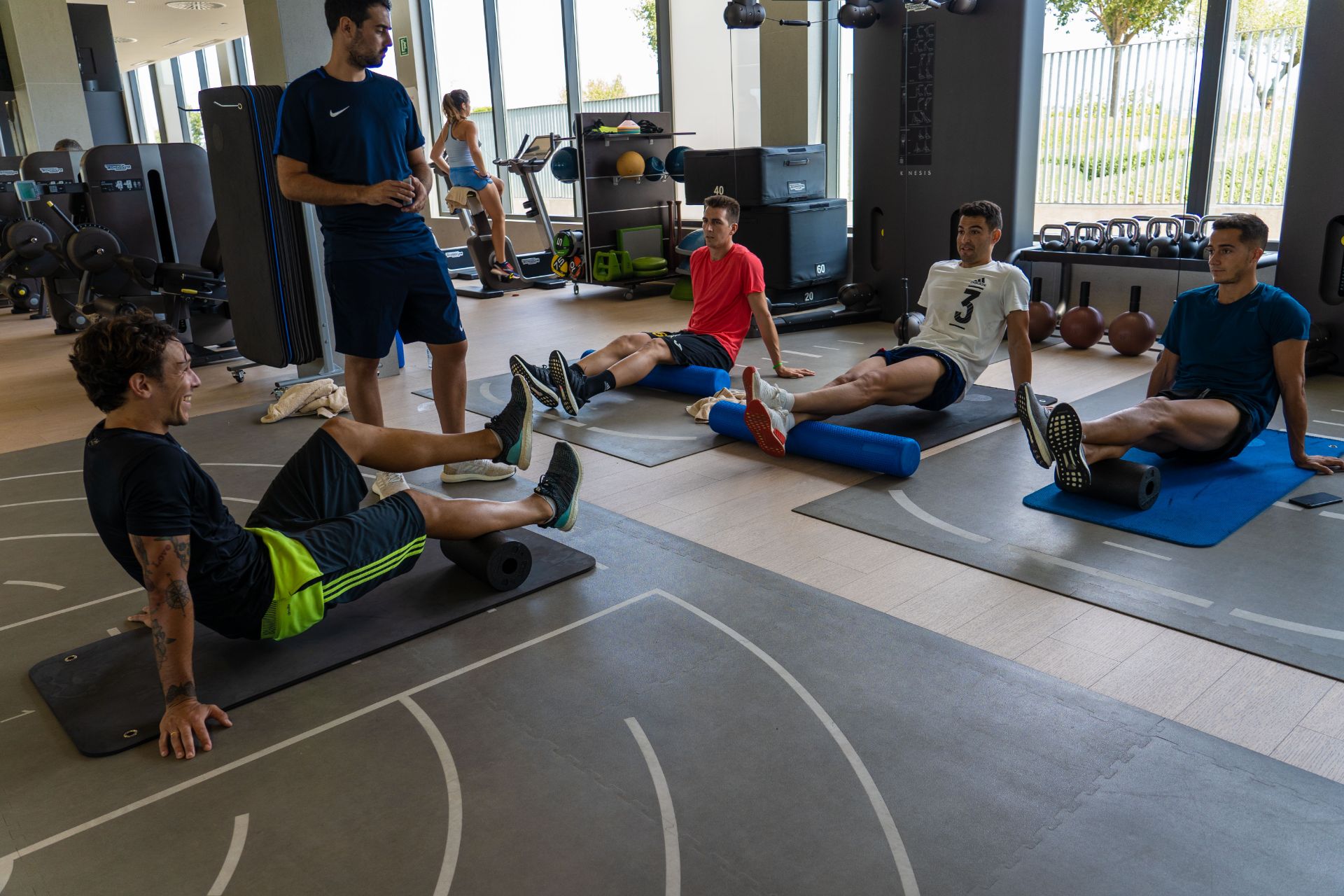 Real Madrid player Lucas Vázquez training during the summer in the Rafa Nadal Academy