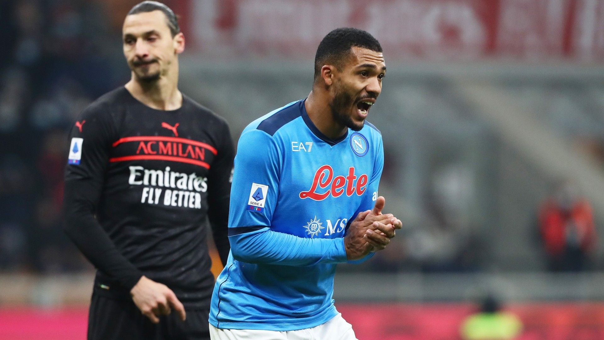 Ibrahimovic Juan Jesus Milan Napoli Serie A