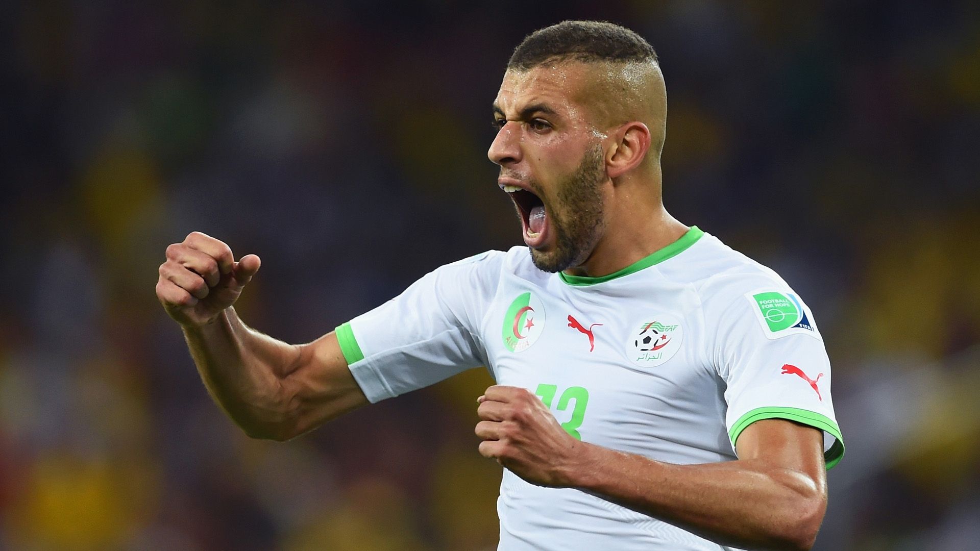Islam Slimani Algeria 2014