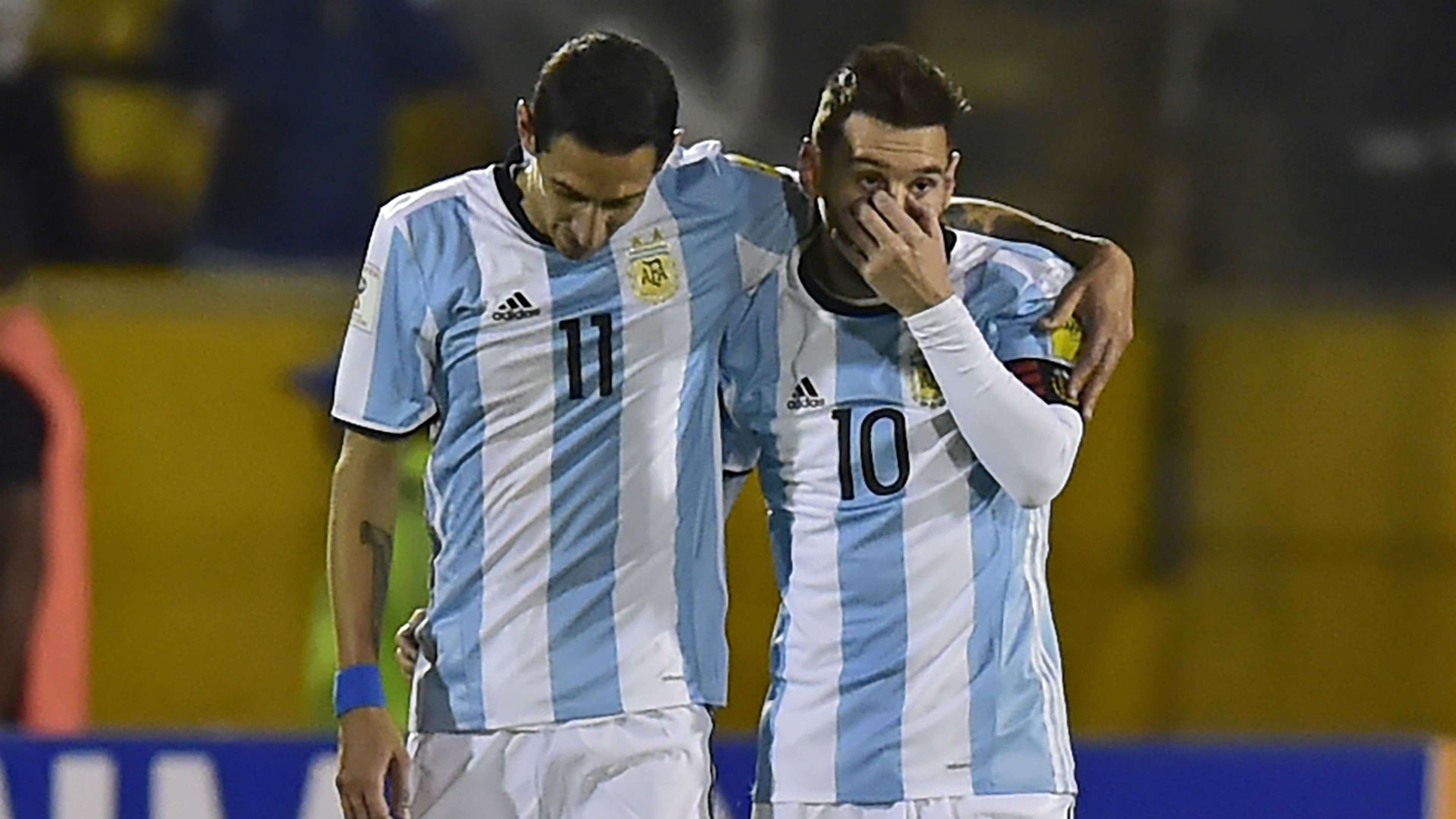 Di María y Messi. Ecuador Argentina 2017