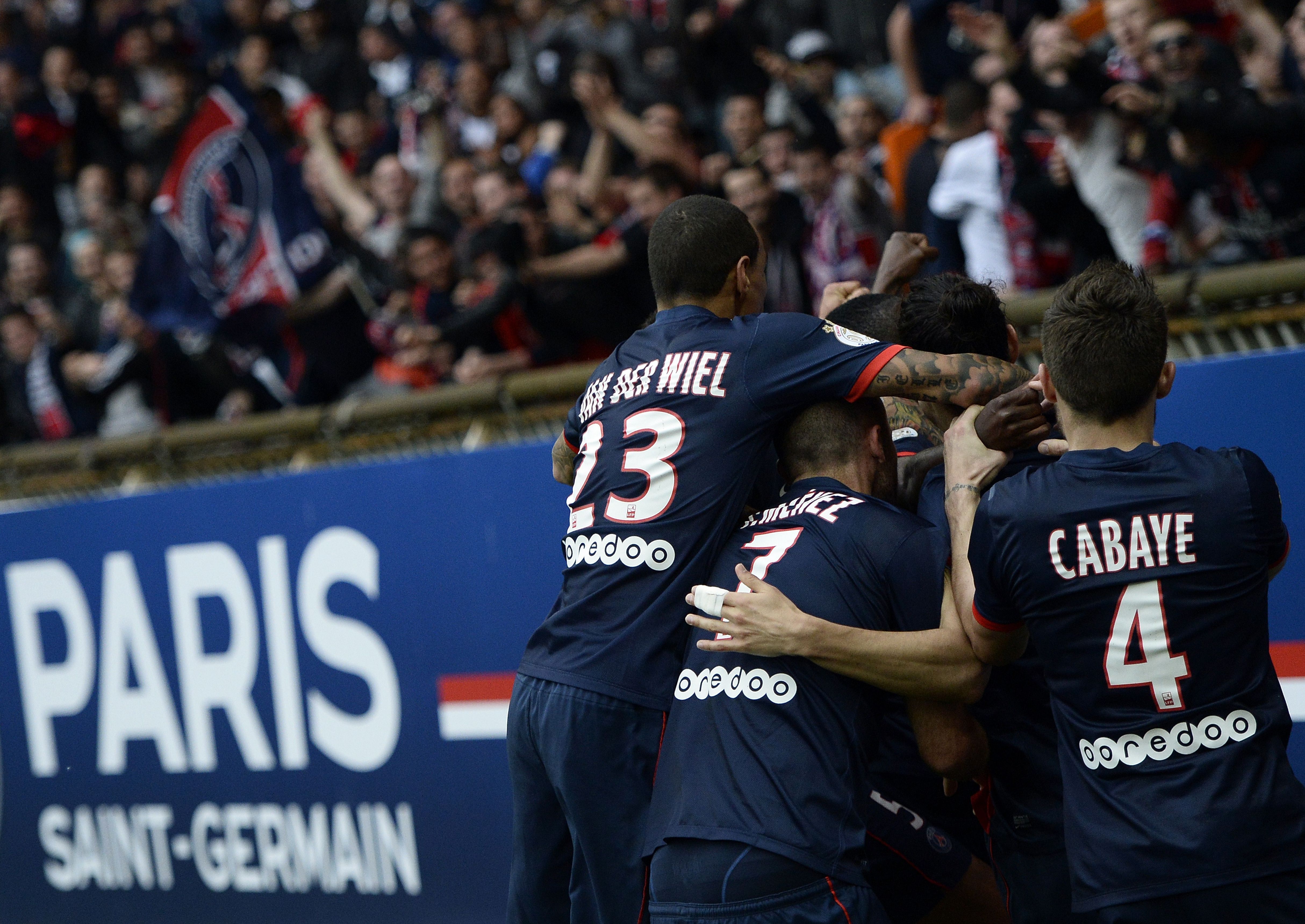 PSG celebrate Blaise Matuidi's late winner