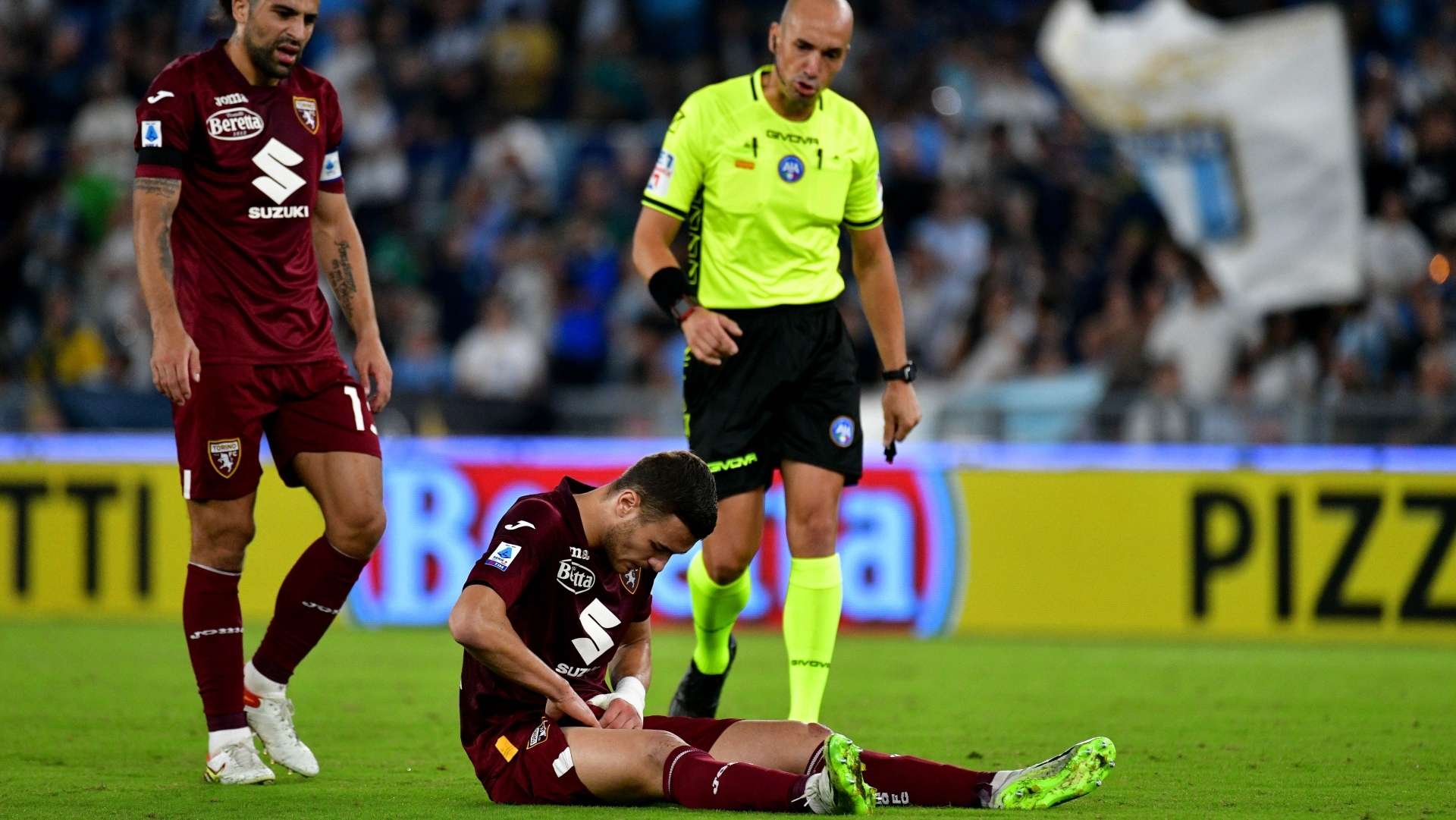 Alessandro Buongiorno injury Lazio Torino 27092023