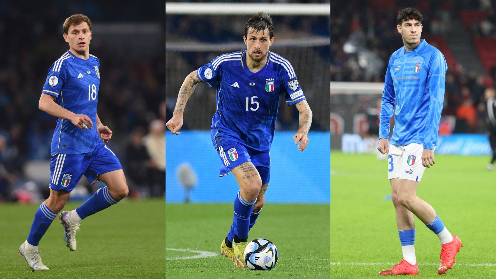 Barella Acerbi Bastoni Italy