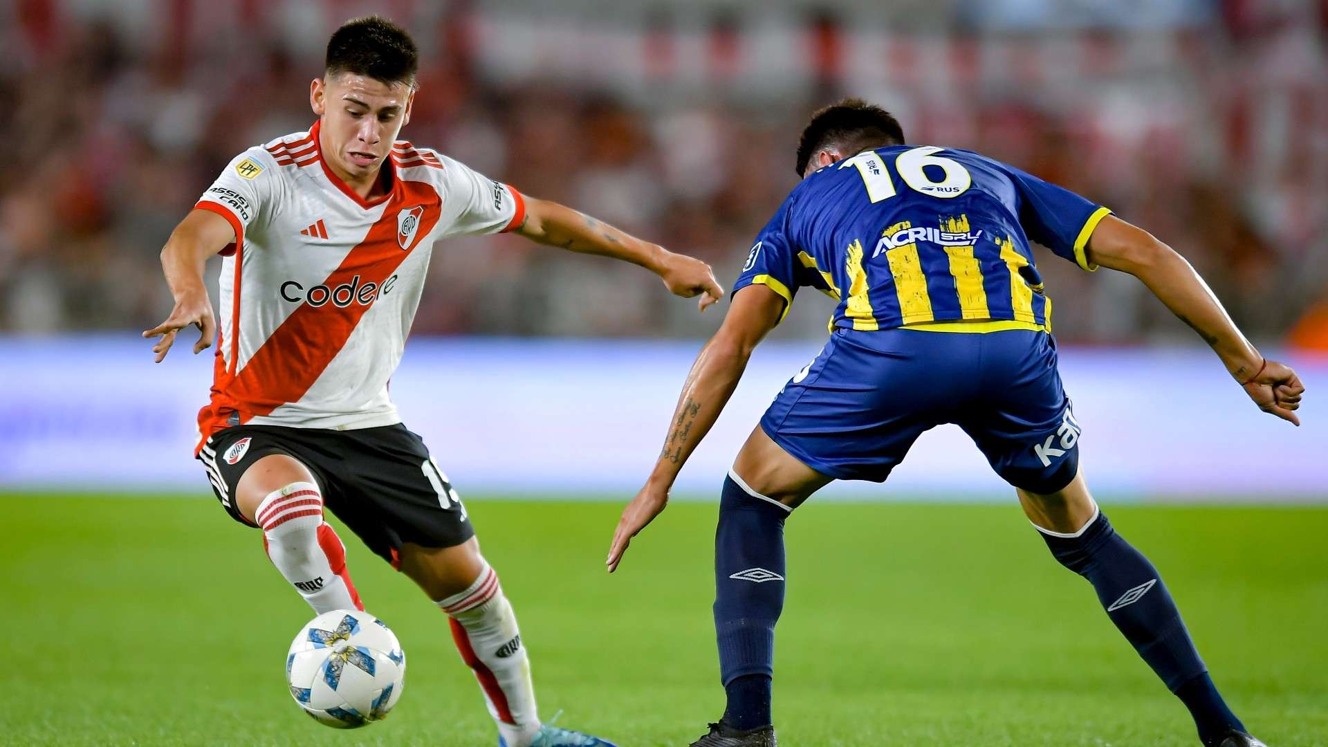 Claudio Echeverri River Rosario Central Copa Liga Profesional 07042024