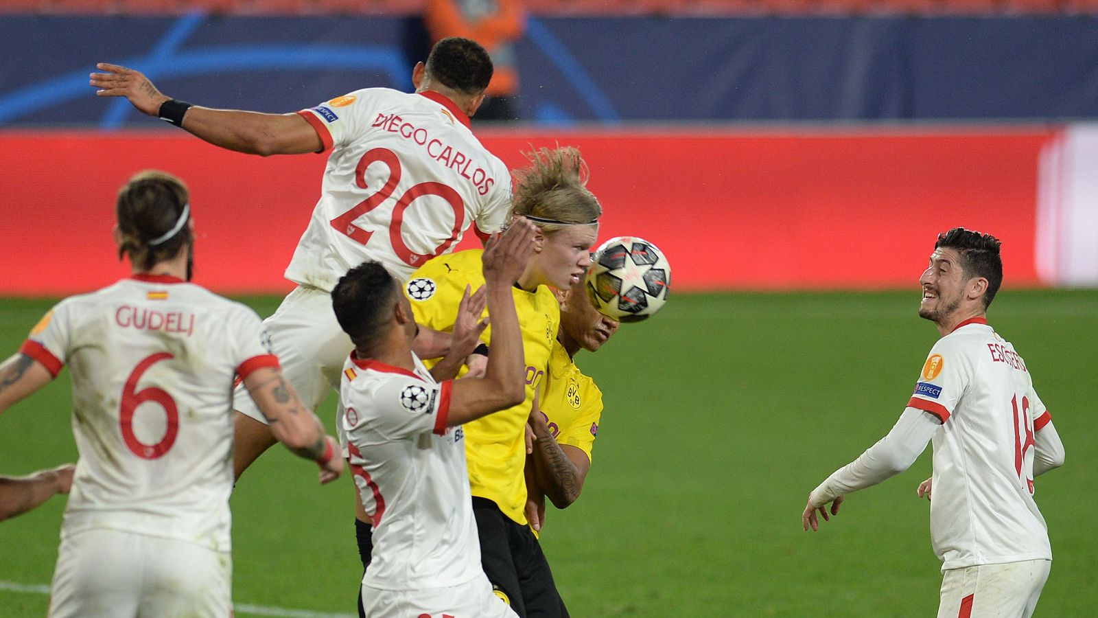 Haaland Sevilla Borussia Dortmund Champions League