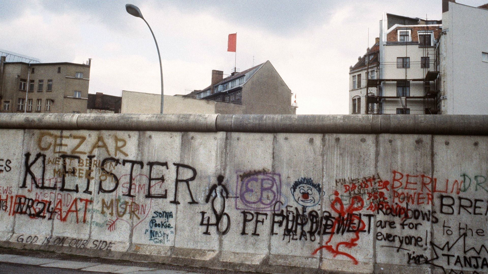 Berlin wall in 1984