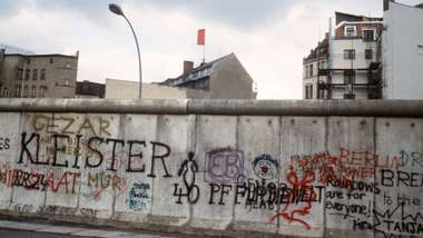 Berlin wall in 1984