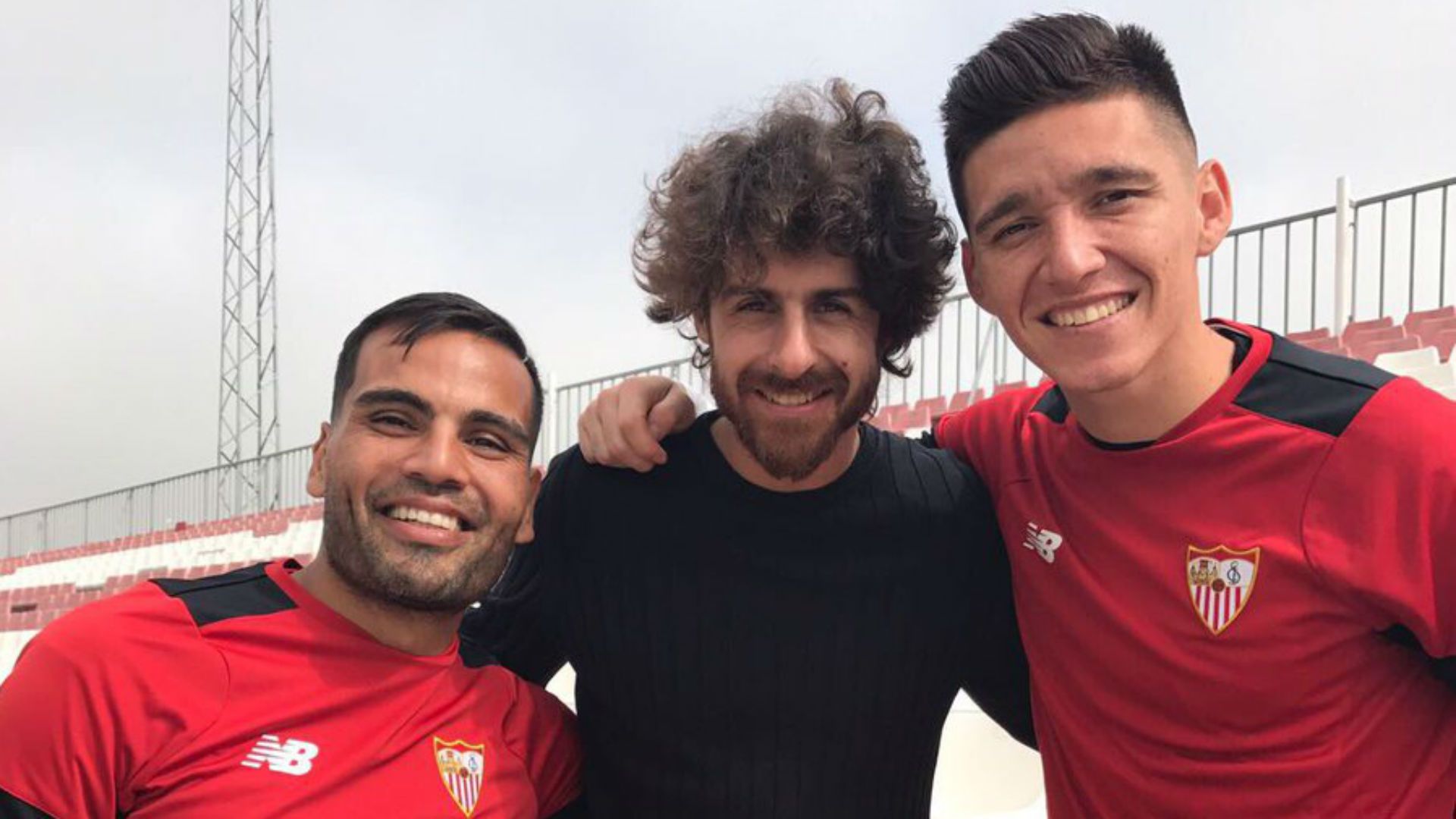 Mercado, Aimar y Kranevitter, en Sevilla. 24022017