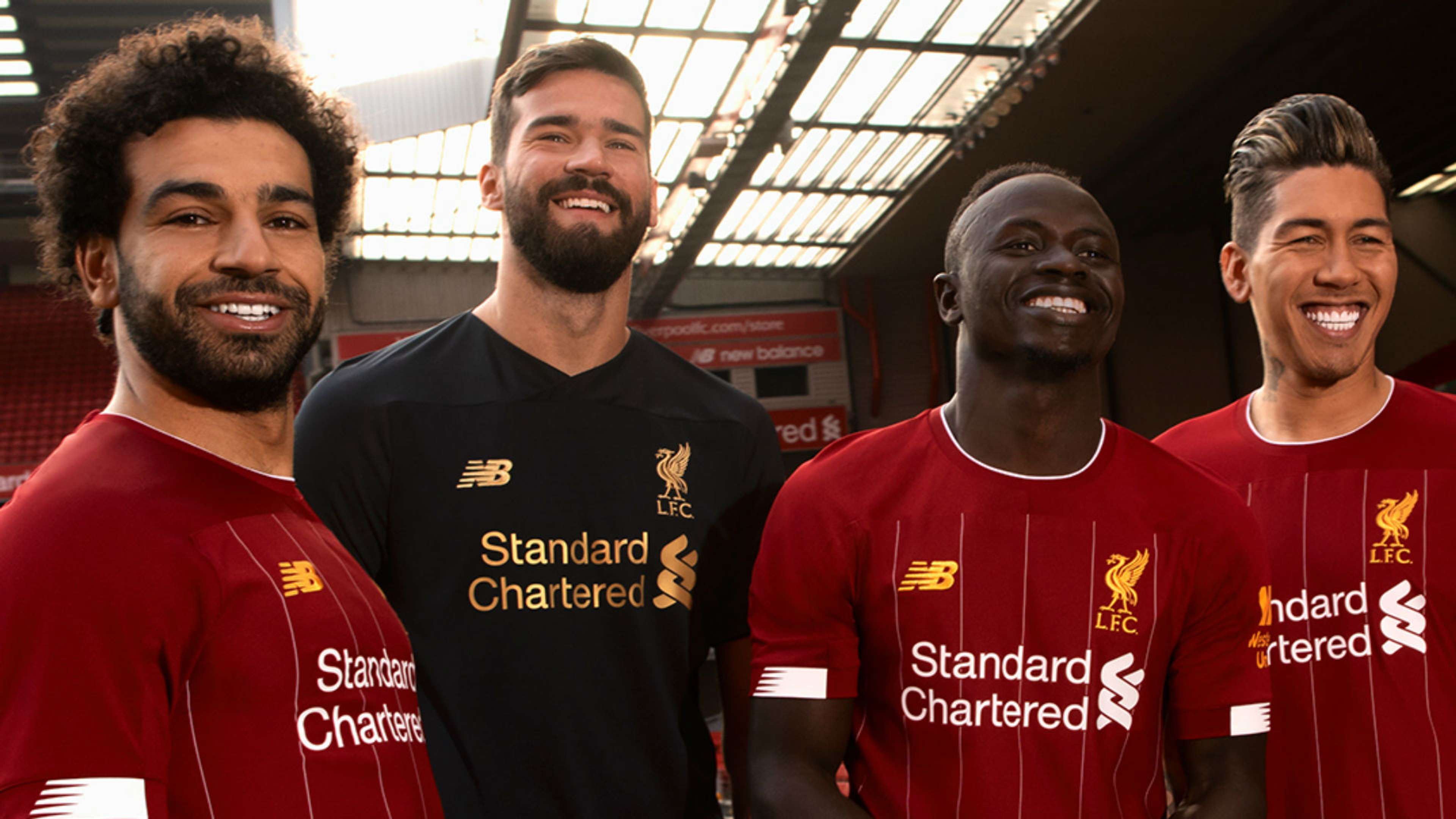 Liverpool kit 2019-20 Salah Alisson Mane Firmino