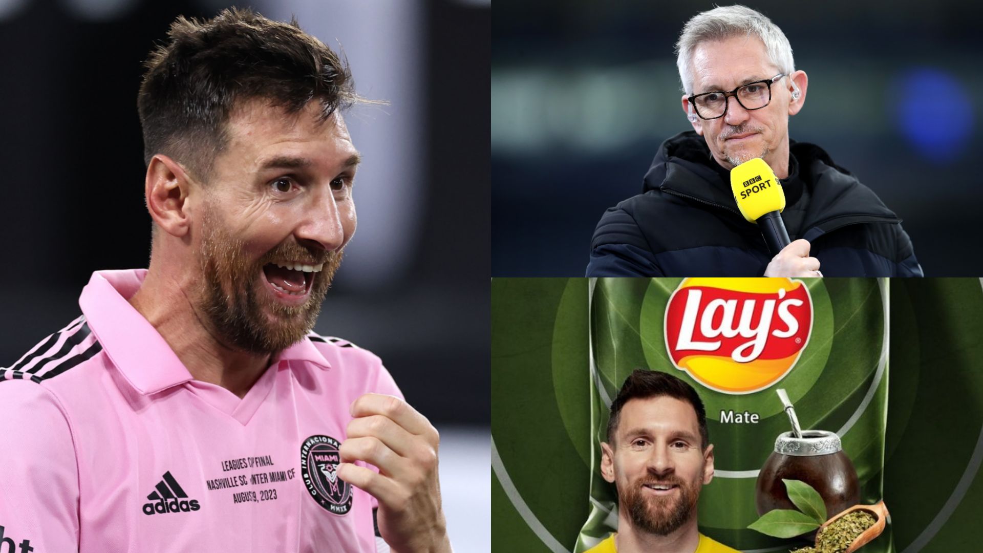 Lionel Messi Gary Lineker crisps