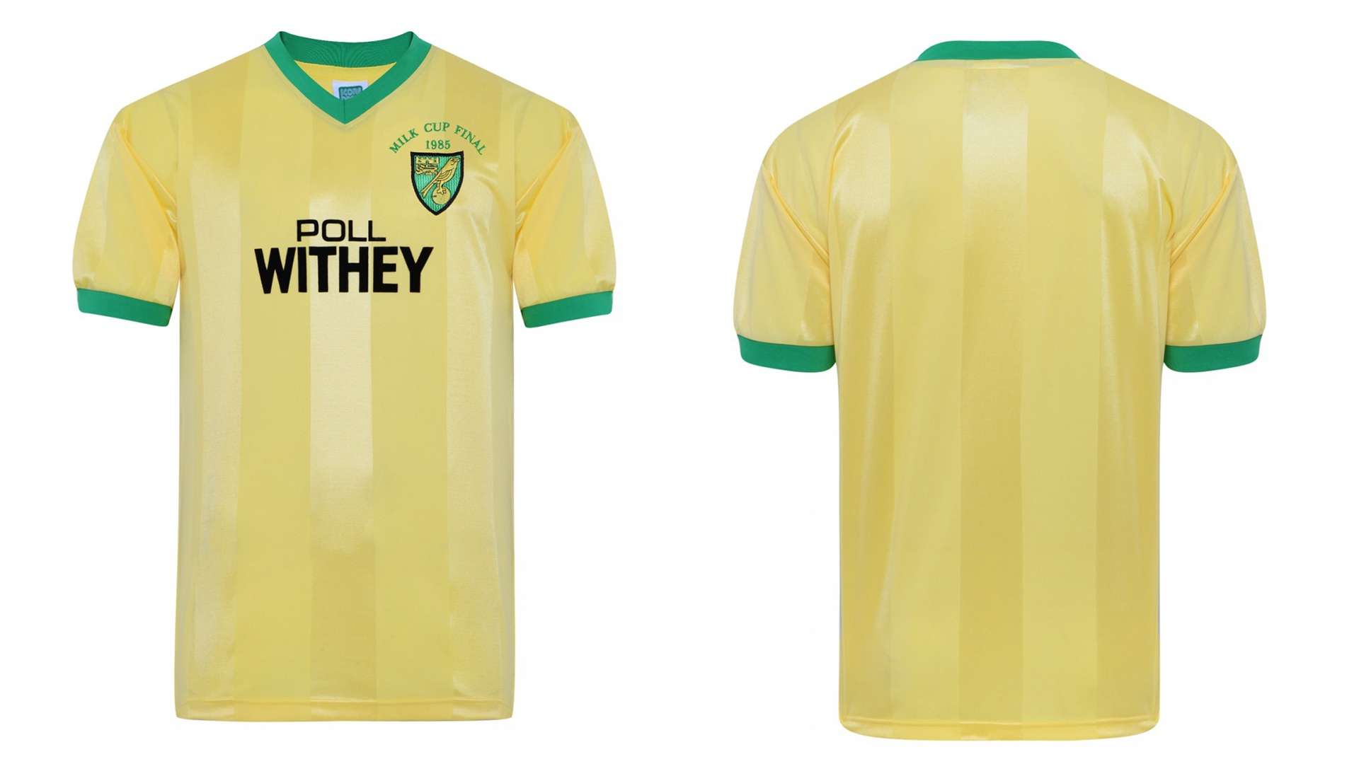 Norwich City 1985 League Cup Final shirt