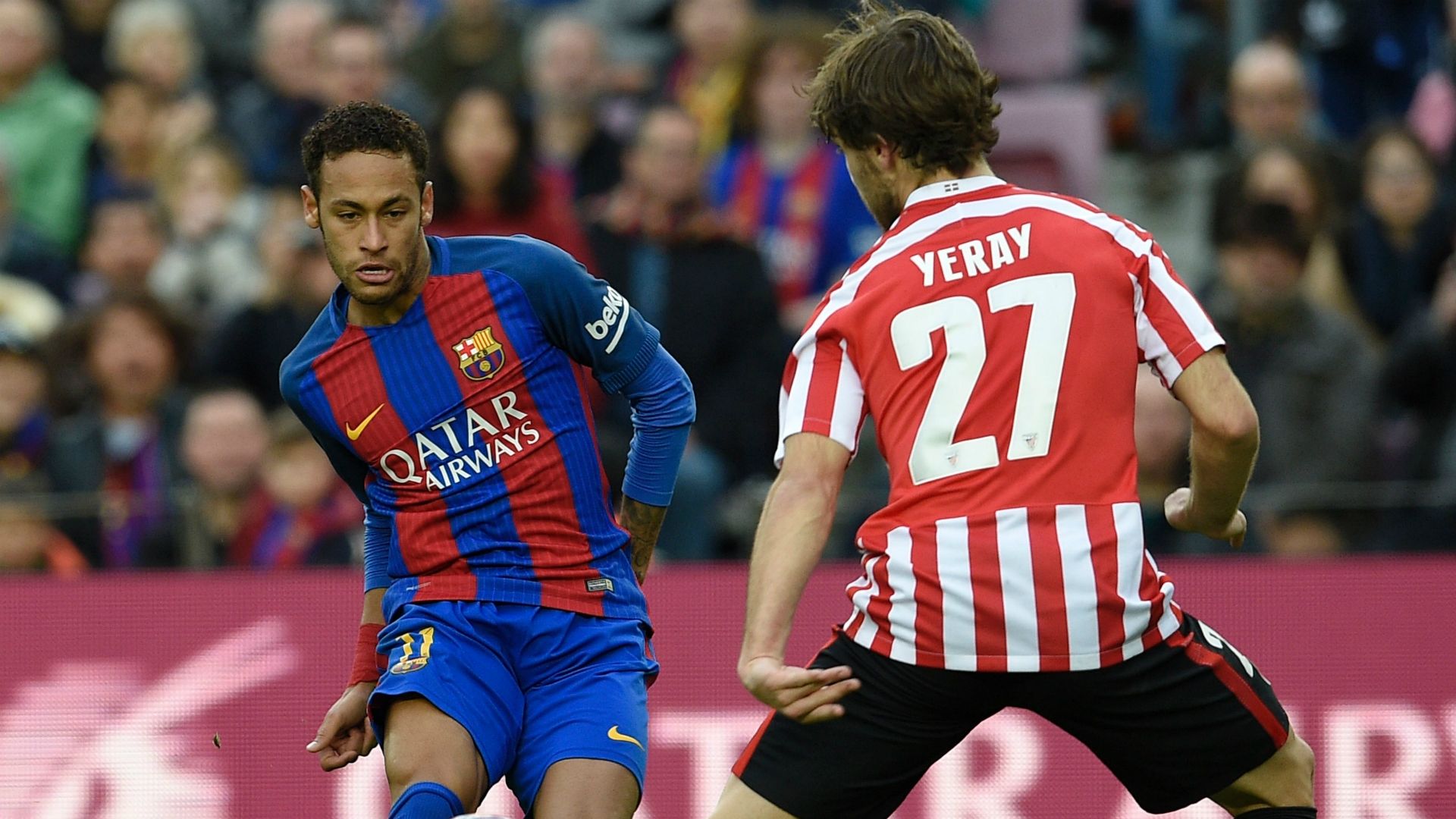 Neymar Yeray Barcelona Athletic Bilbao La Liga