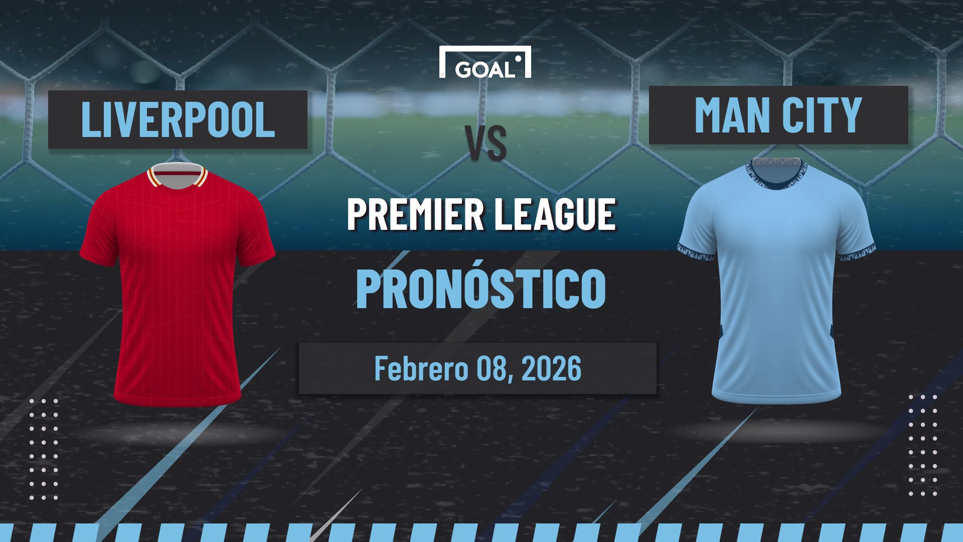 Liverpool vs Manchester City Pronóstico y Apuestas Premier League | 08/02/26