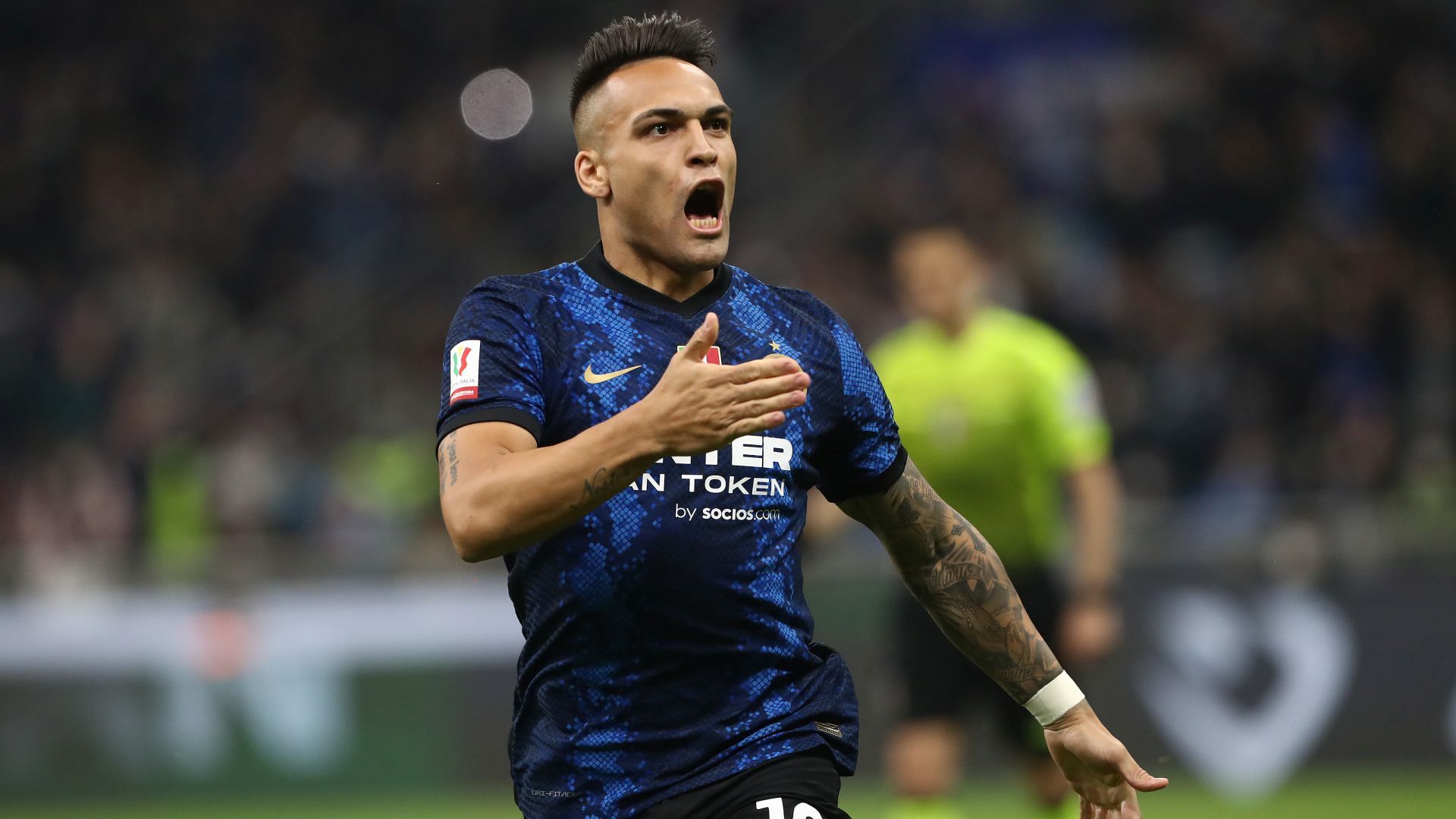Lautaro Martinez Inter Milan Celebrating 2021 2022