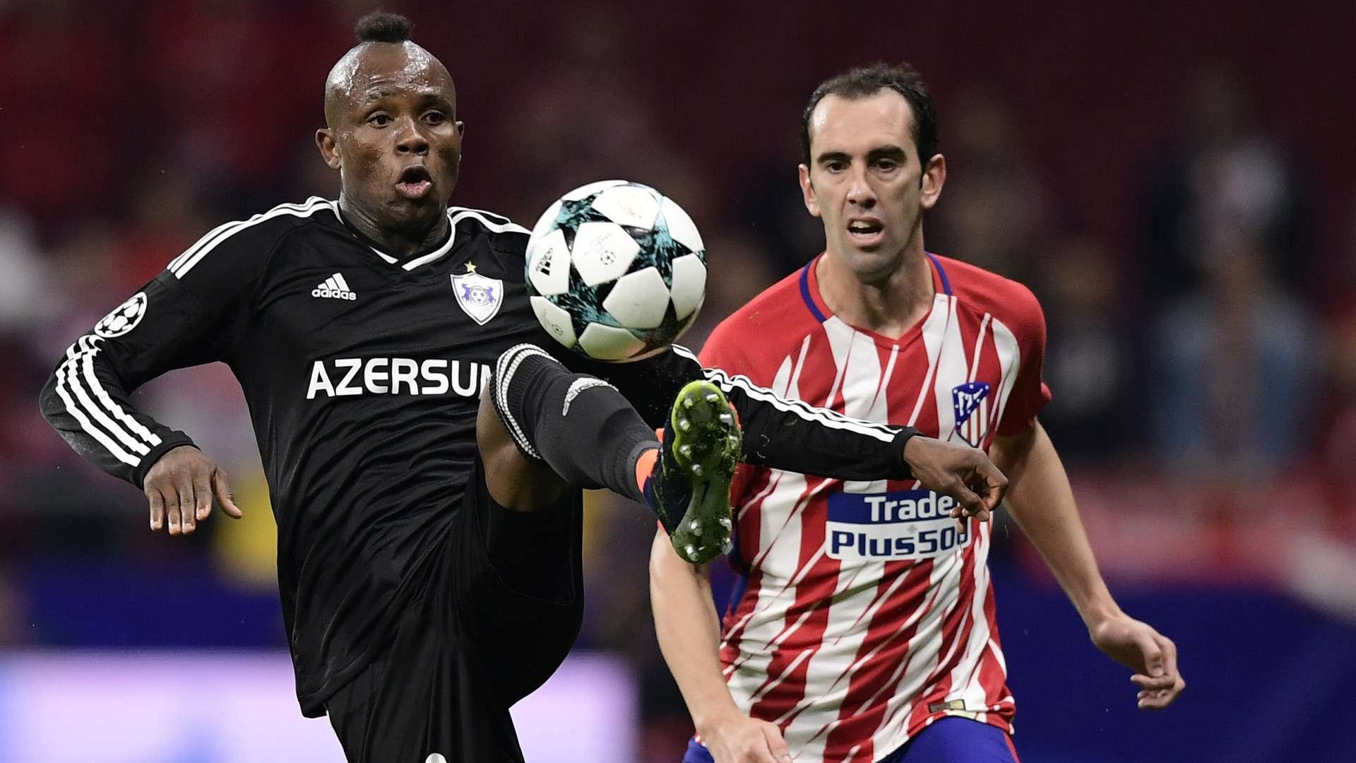 Donald Guerrier Diego Godin Atletico Madrid Qarabag UCL 10312017