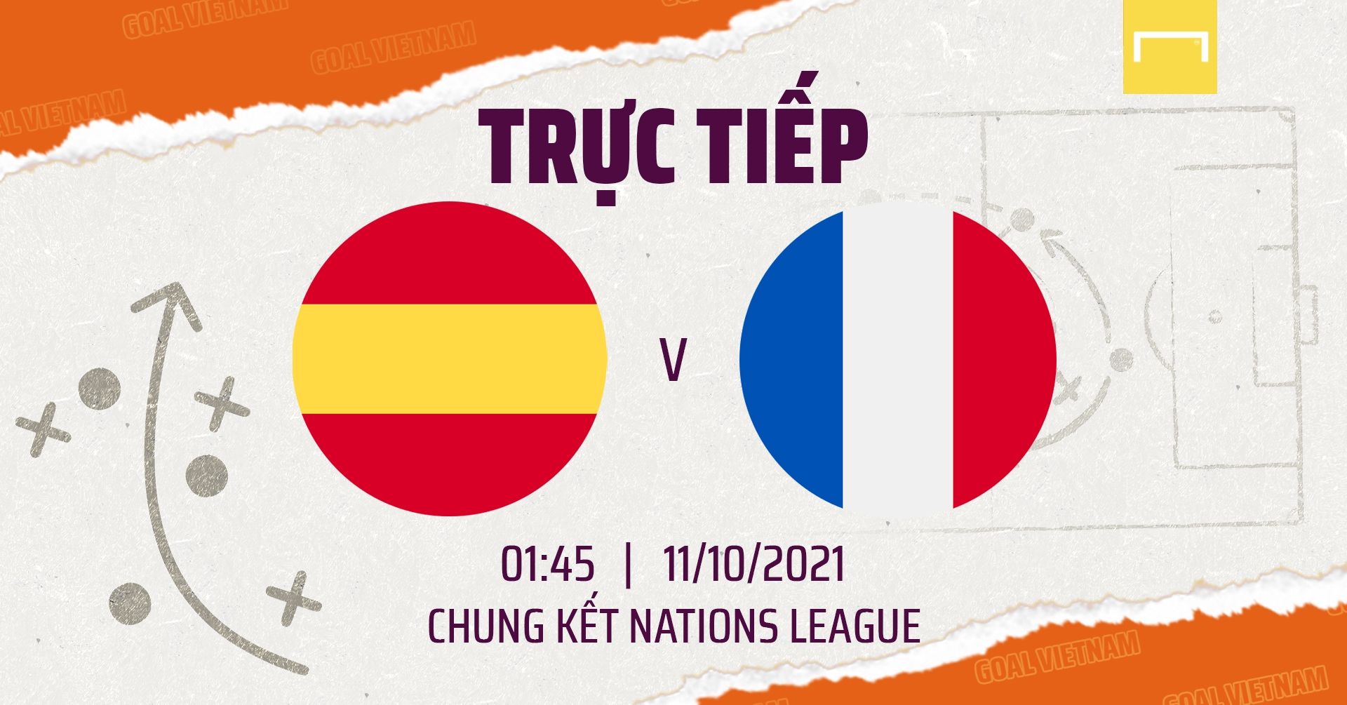 Live Spain vs France GFX