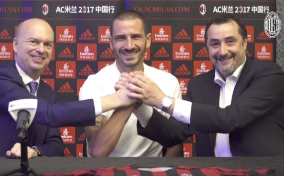 Marco Fassone Leonardo Bonucci Massimiliano Mirabelli