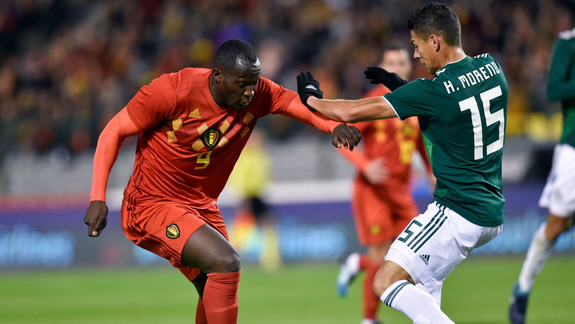 Romelu Lukaku Belgium Hector Moreno Mexico