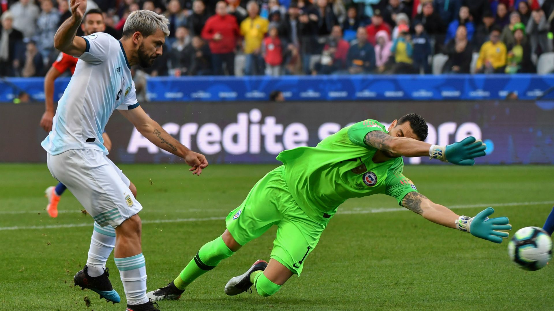 Aguero Argentina Chile Copa América 06072019