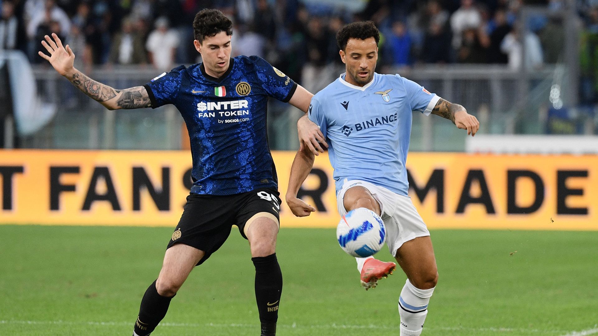 Alessandro Bastoni Felipe Anderson Lazio Inter Serie A