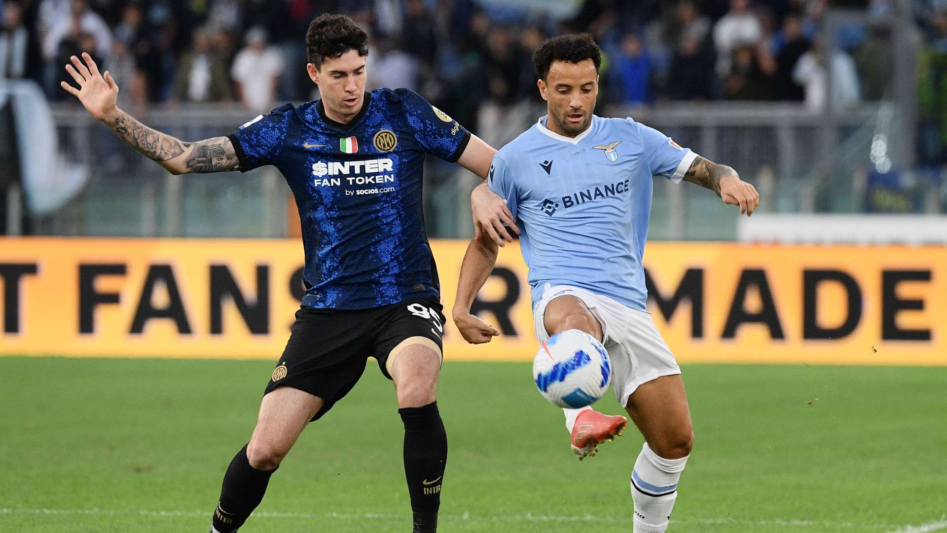 Alessandro Bastoni Felipe Anderson Lazio Inter Serie A