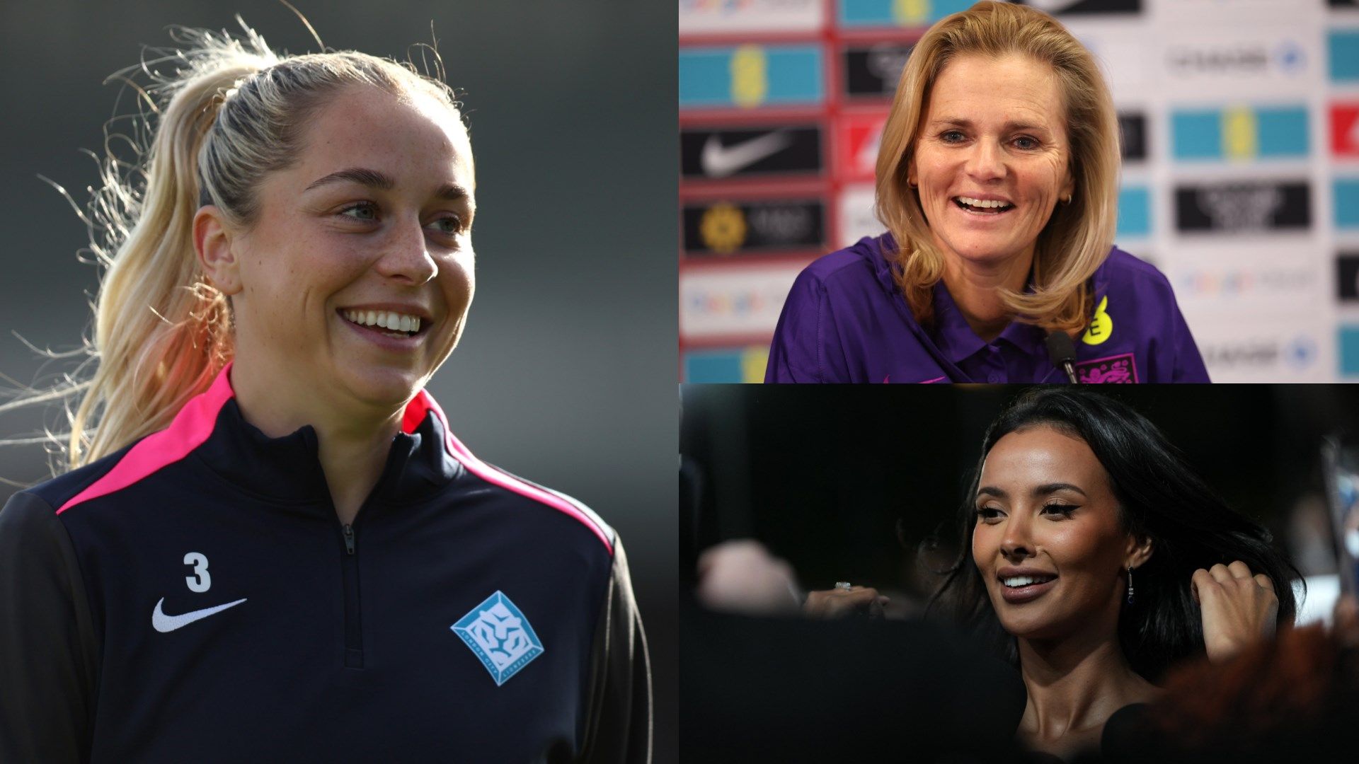 Poppy Pattinson Sarina Wiegman Maya Jama