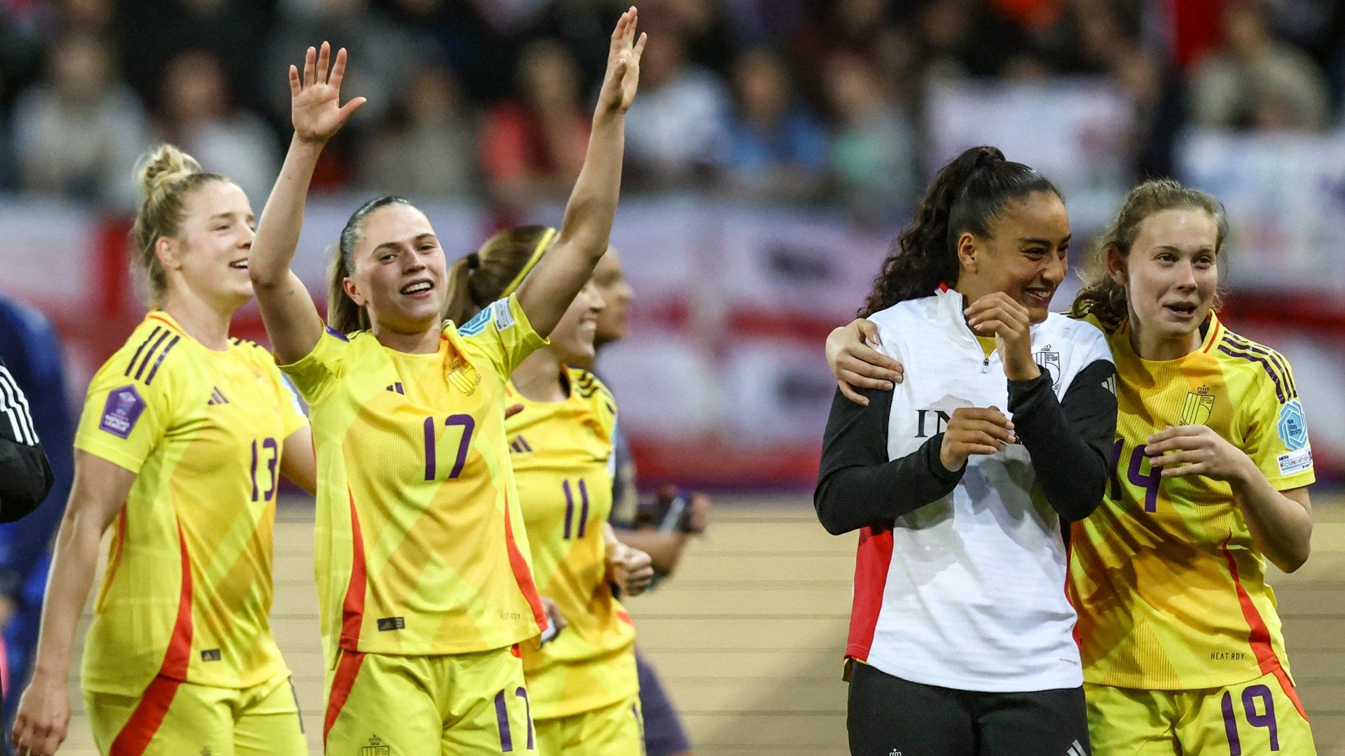 Belgium Women celebrate 2025