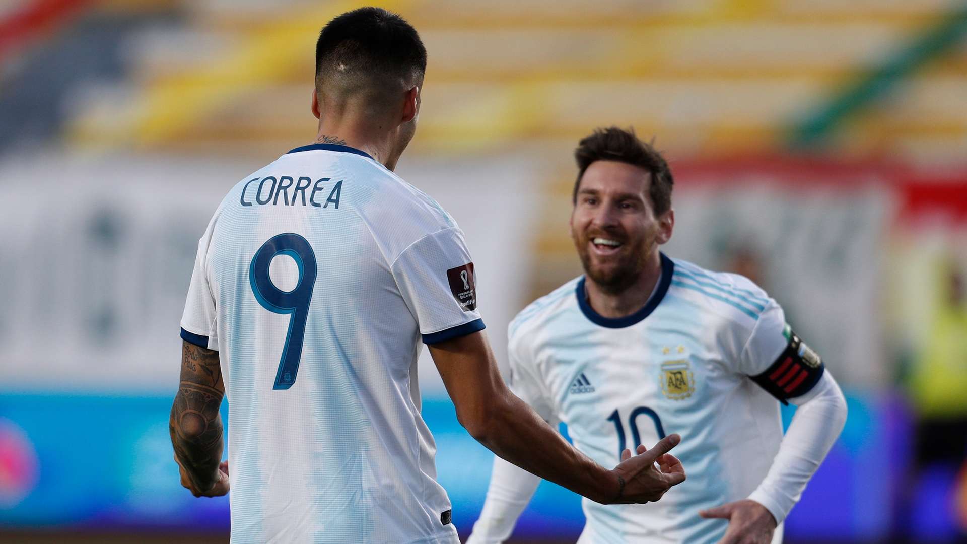 Joaquin Correa Lionel Messi Argentina 2020