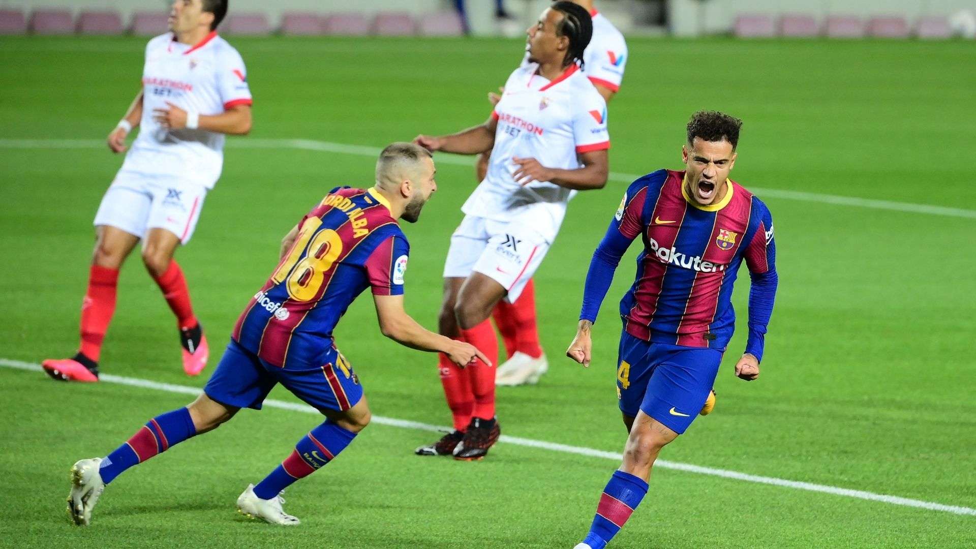Coutinho Barcelona Sevilla La Liga 041020
