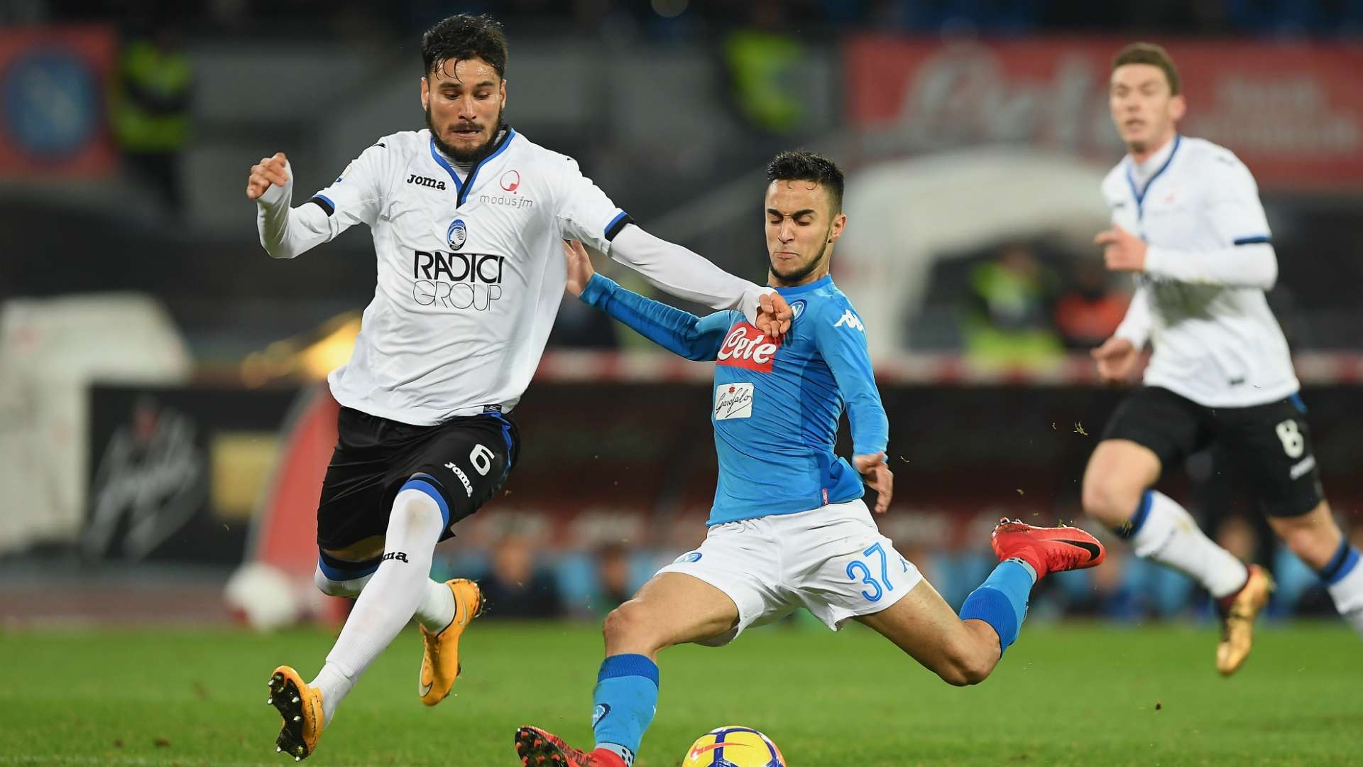 Adam Ounas Napoli Atalanta Coppa Italia