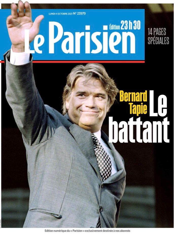Le Parisien - Bernard Tapie.