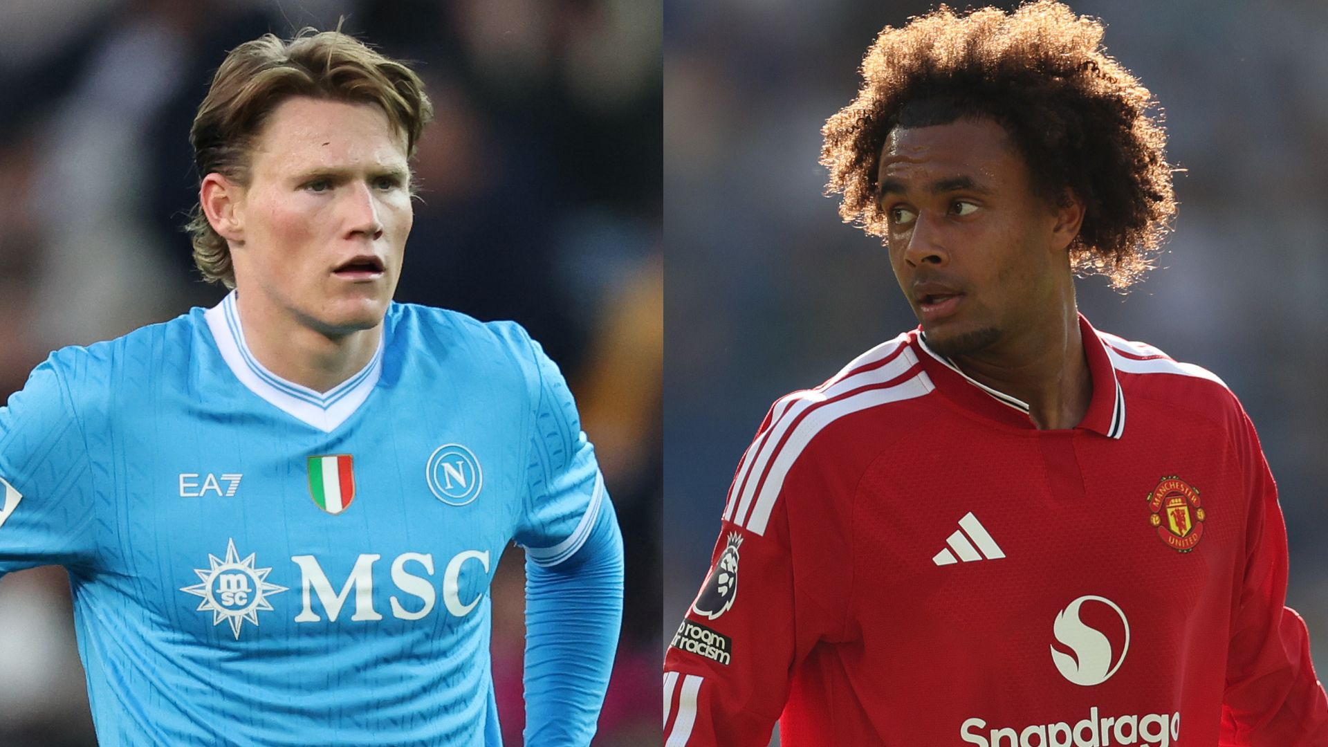 Scott McTominay Joshua Zirkzee Napoli Manchester United 2025-26