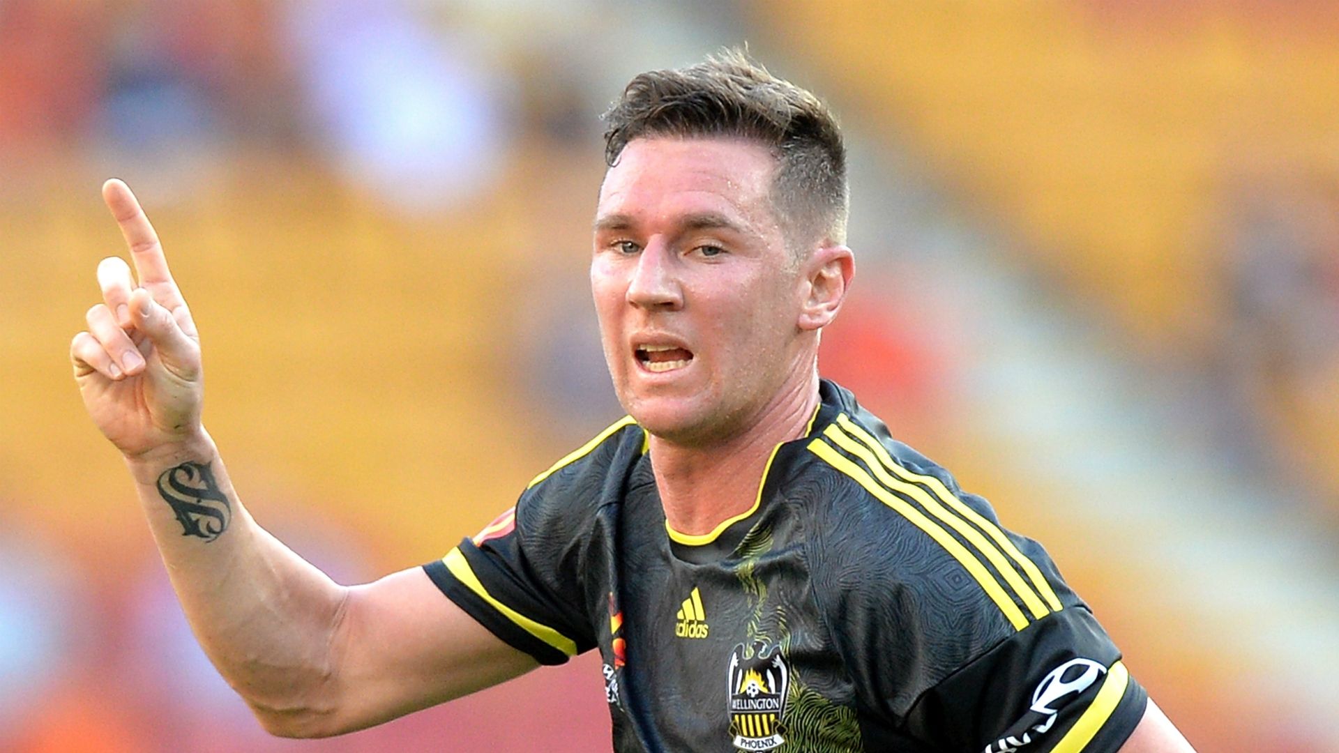 Shane Smeltz Brisbane Roar v Wellington Phoenix A-League 25022017