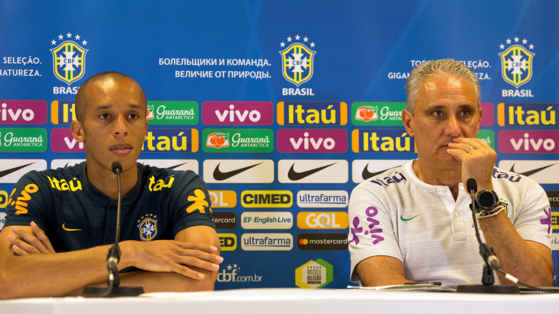 Miranda e Tite - Brasil - 09/06/2018