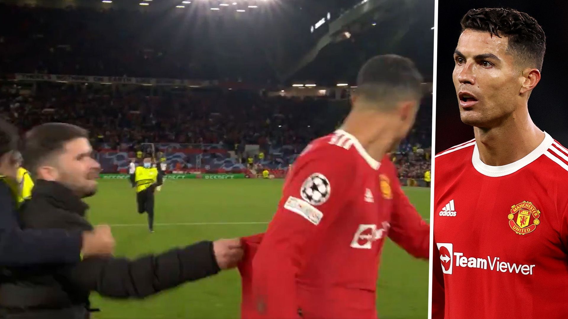 Cristiano Ronaldo pitch invader