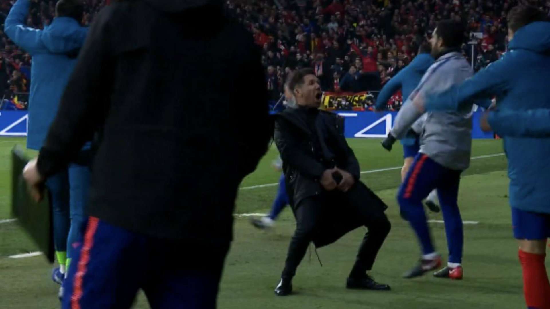 Festejo Simeone vs Juventus