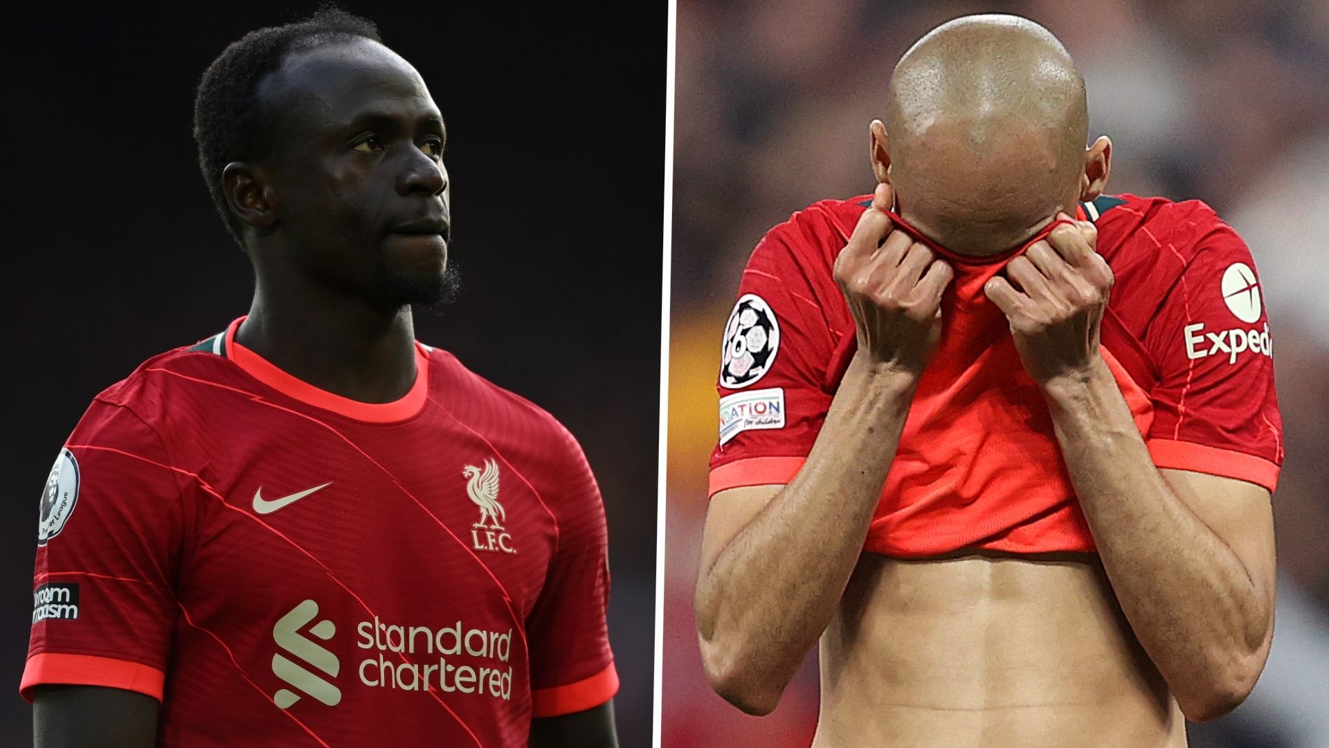 Sadio Mane Fabinho Liverpool 2021-22