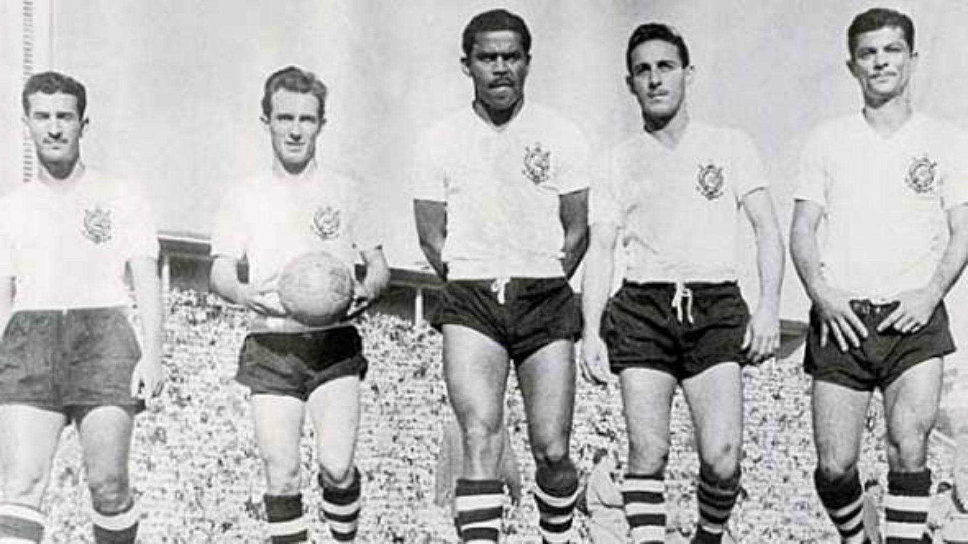 Cláudio, Luizinho, Baltazar, Carbone e Mário - Corinthians